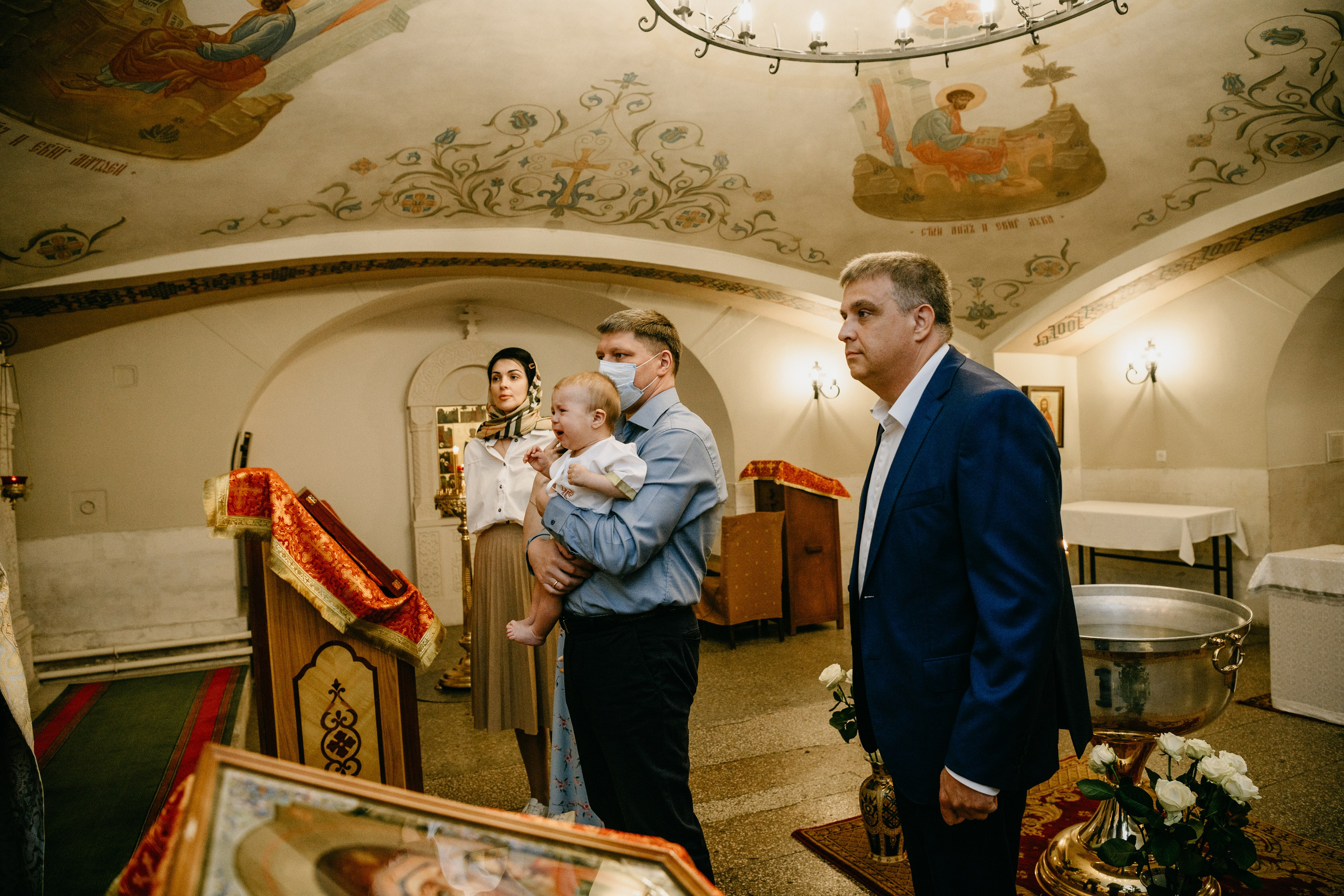 Крещение Александра. Фотограф на выписку из роддома в Москве и МО