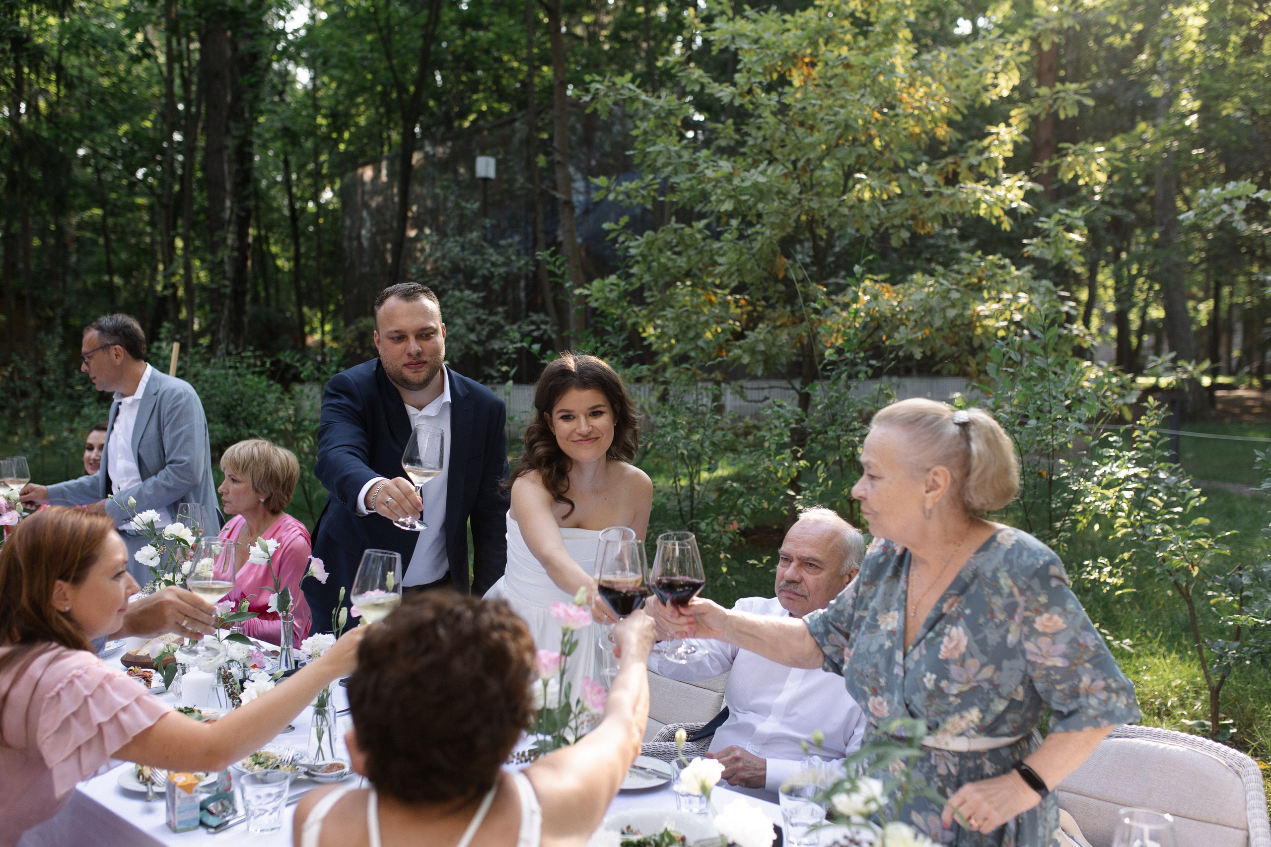 Регистрация в Гостином дворе, ужин в ресторане Библиотека в Переделкино. Свадебный фотограф в Москве Мария Крош