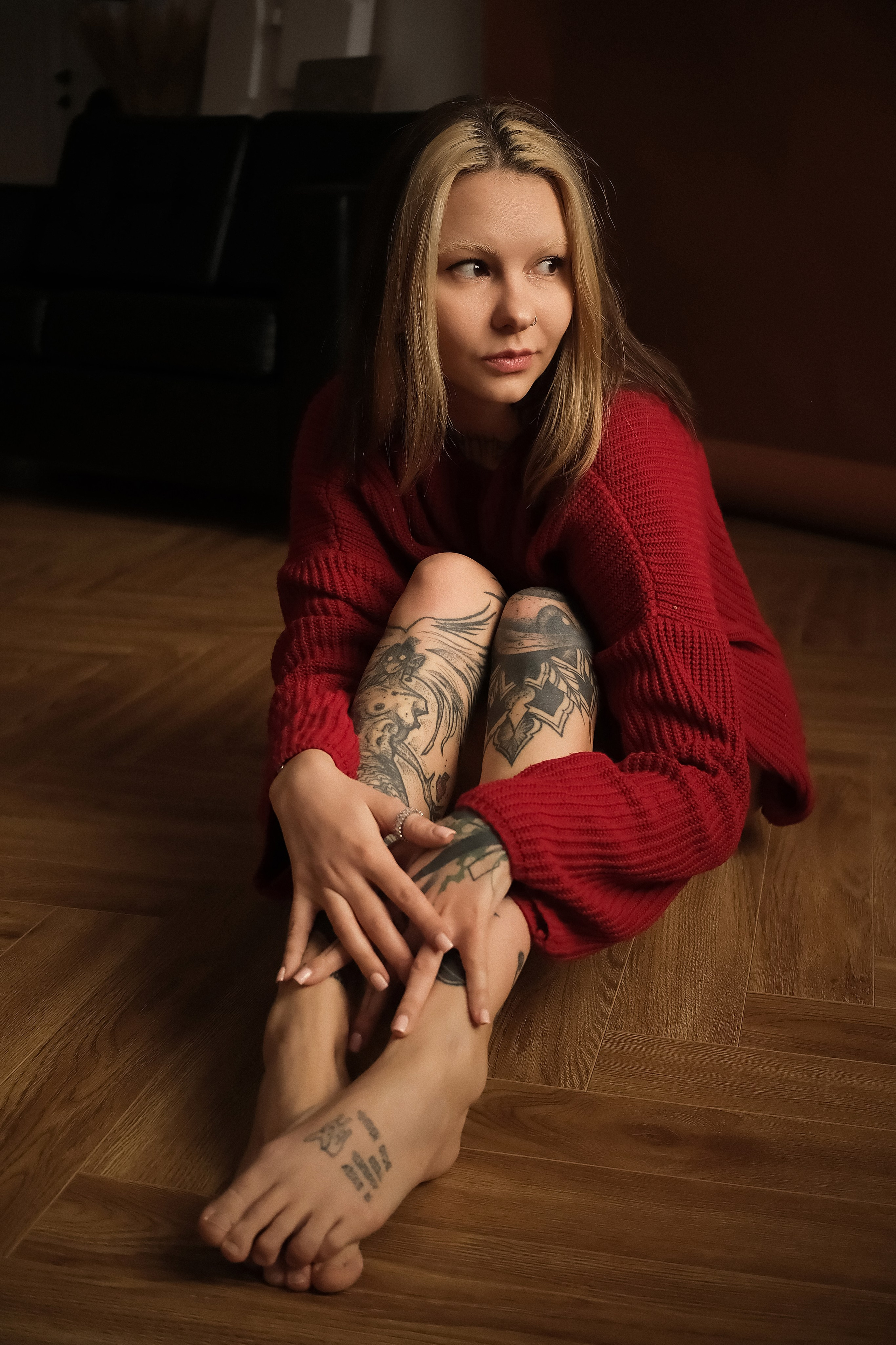 Теплая студийная съемка с Дарьей