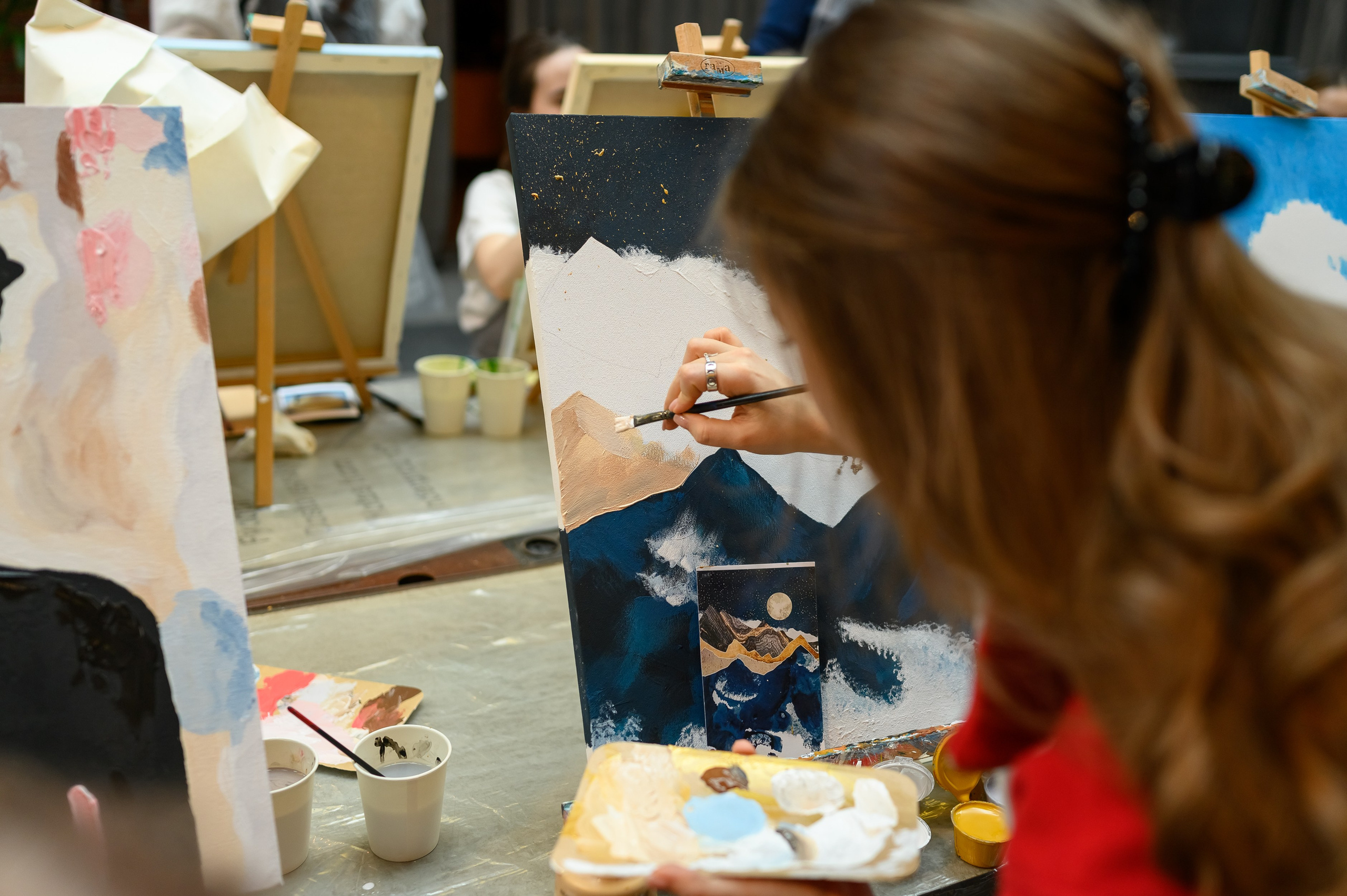 Фотосъемка творческого мастер-класса в ресторане