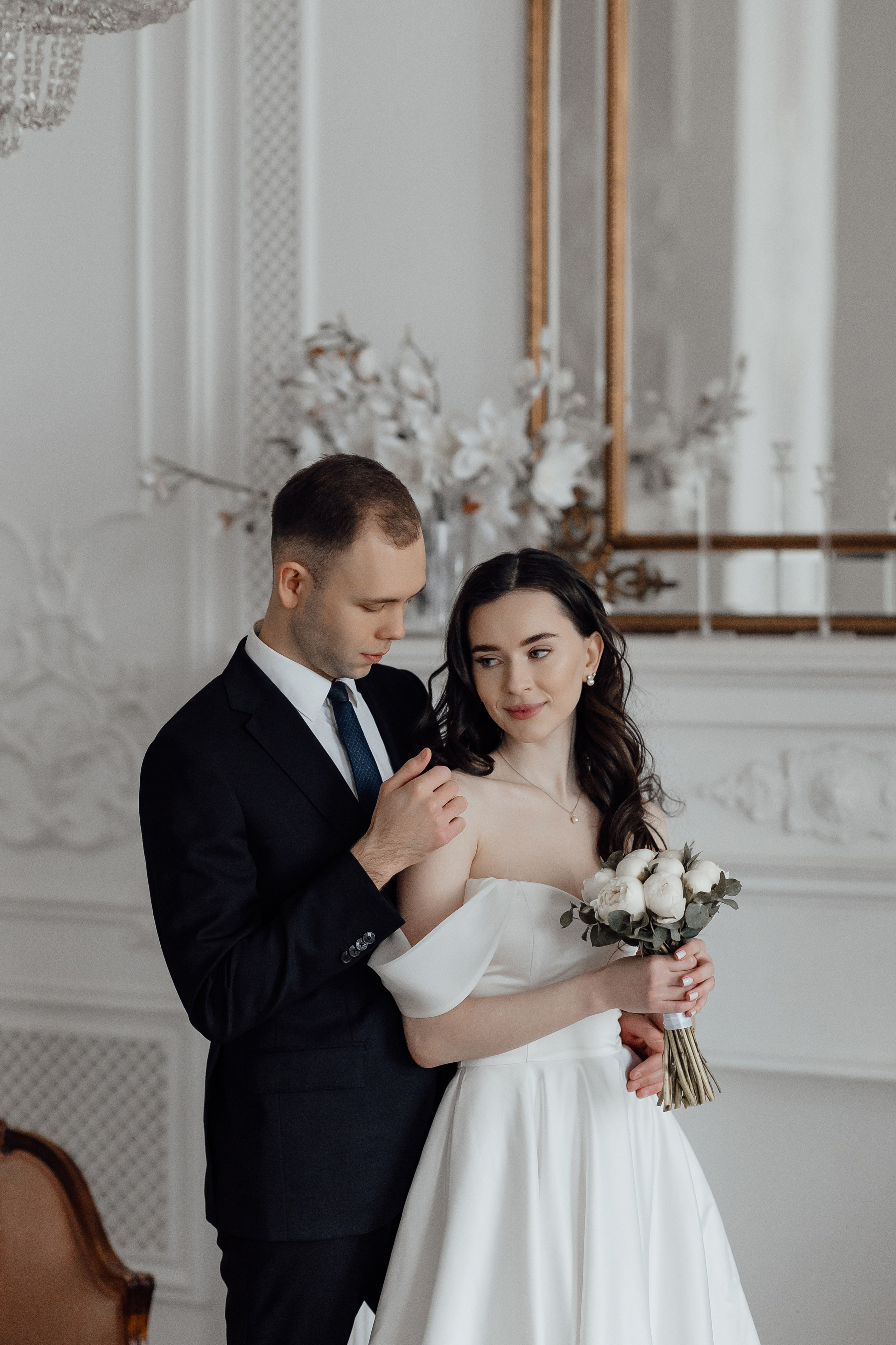 свадебная фотосессия в студии в Москве