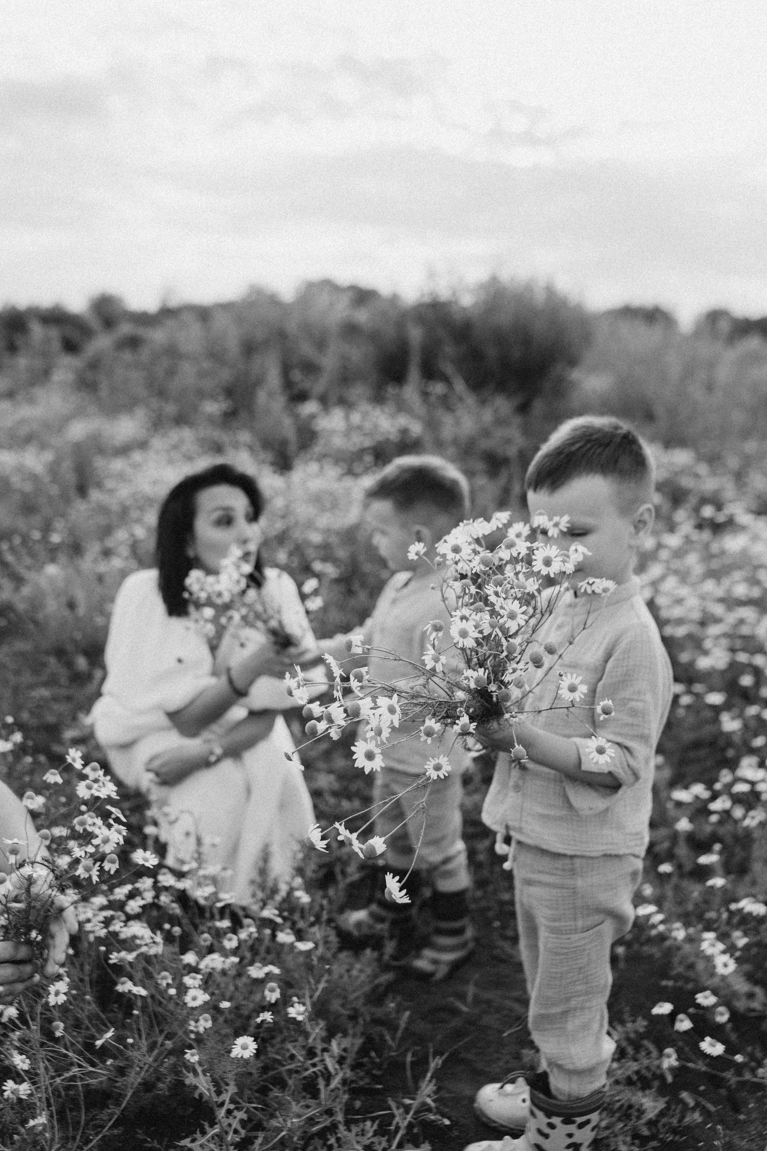 Лето. Ромашки. Семья. Семейный и домашний фотограф в Уфе Ирина Гарасюта