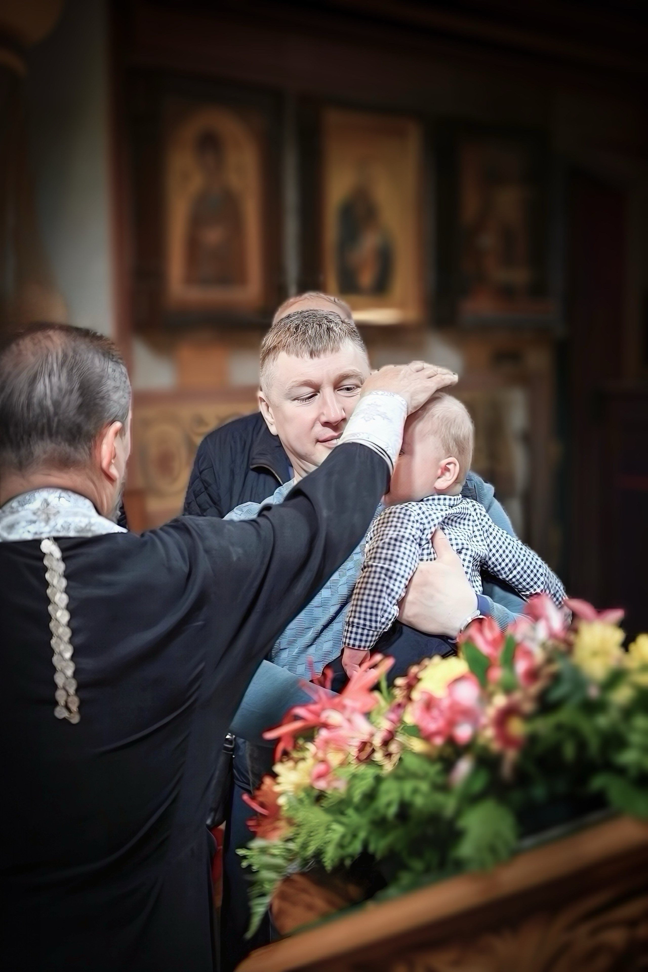 Крещение мама Лилия. Семейный и детский фотограф Москва