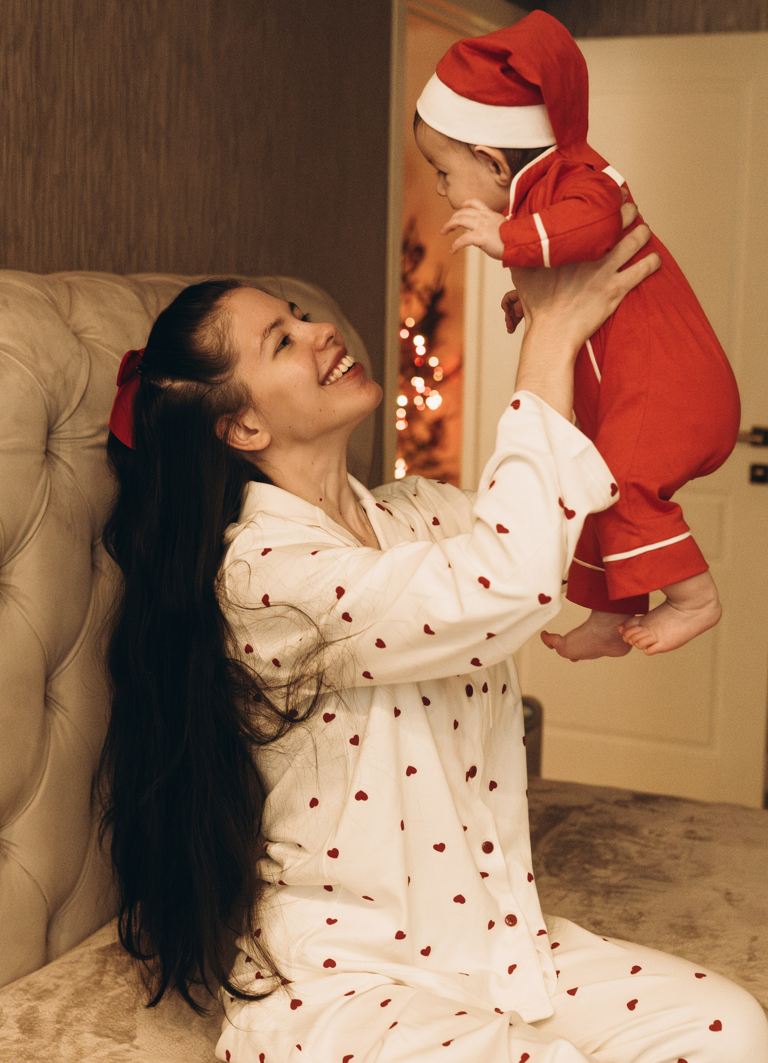 Домашняя Новогодняя история. Семейный, ньюборн фотограф, фотограф на роды в Москве, Виктория Тюльдюкова