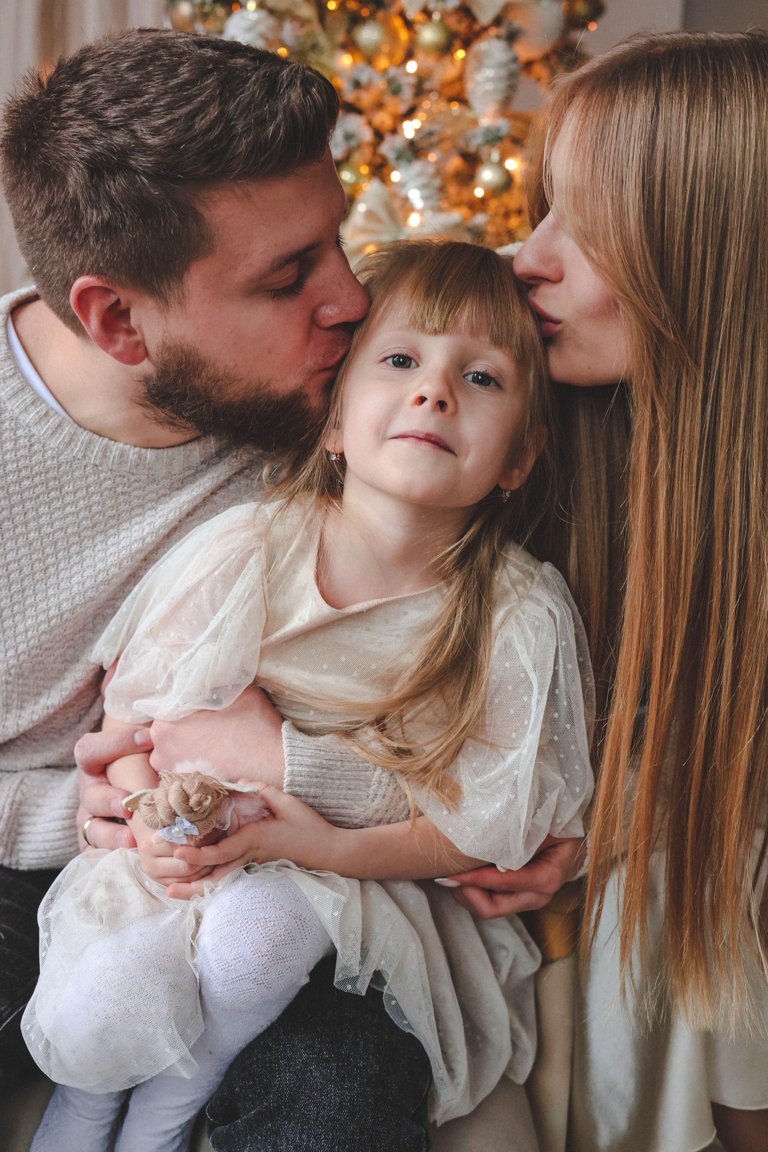 Новогодняя история «Кира и ее семья». Фотограф в Москве Анастасия Калинина