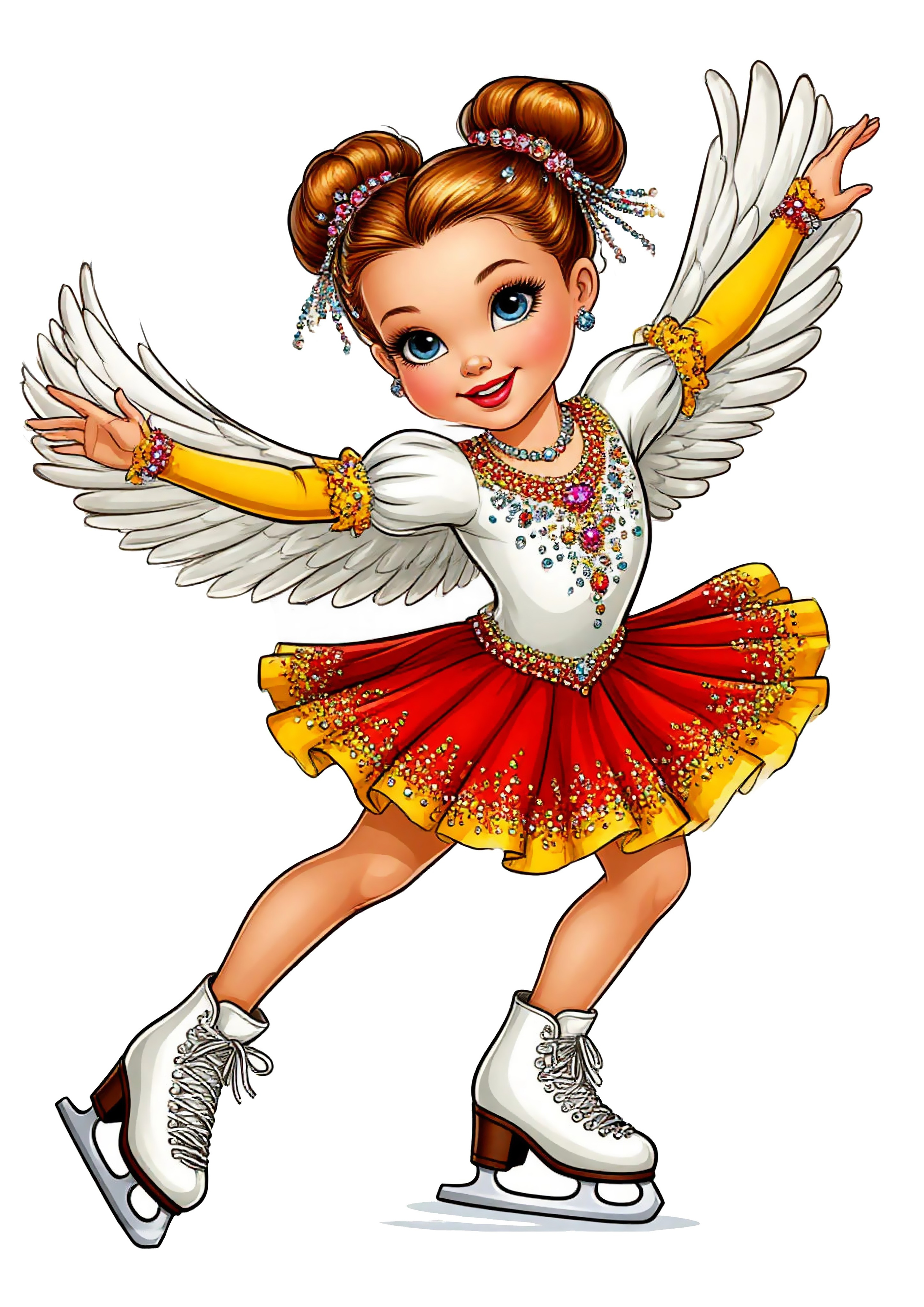 ФК девочки на белом фоне. Фигурное катание для взрослых и детей на Васильевском 🌟