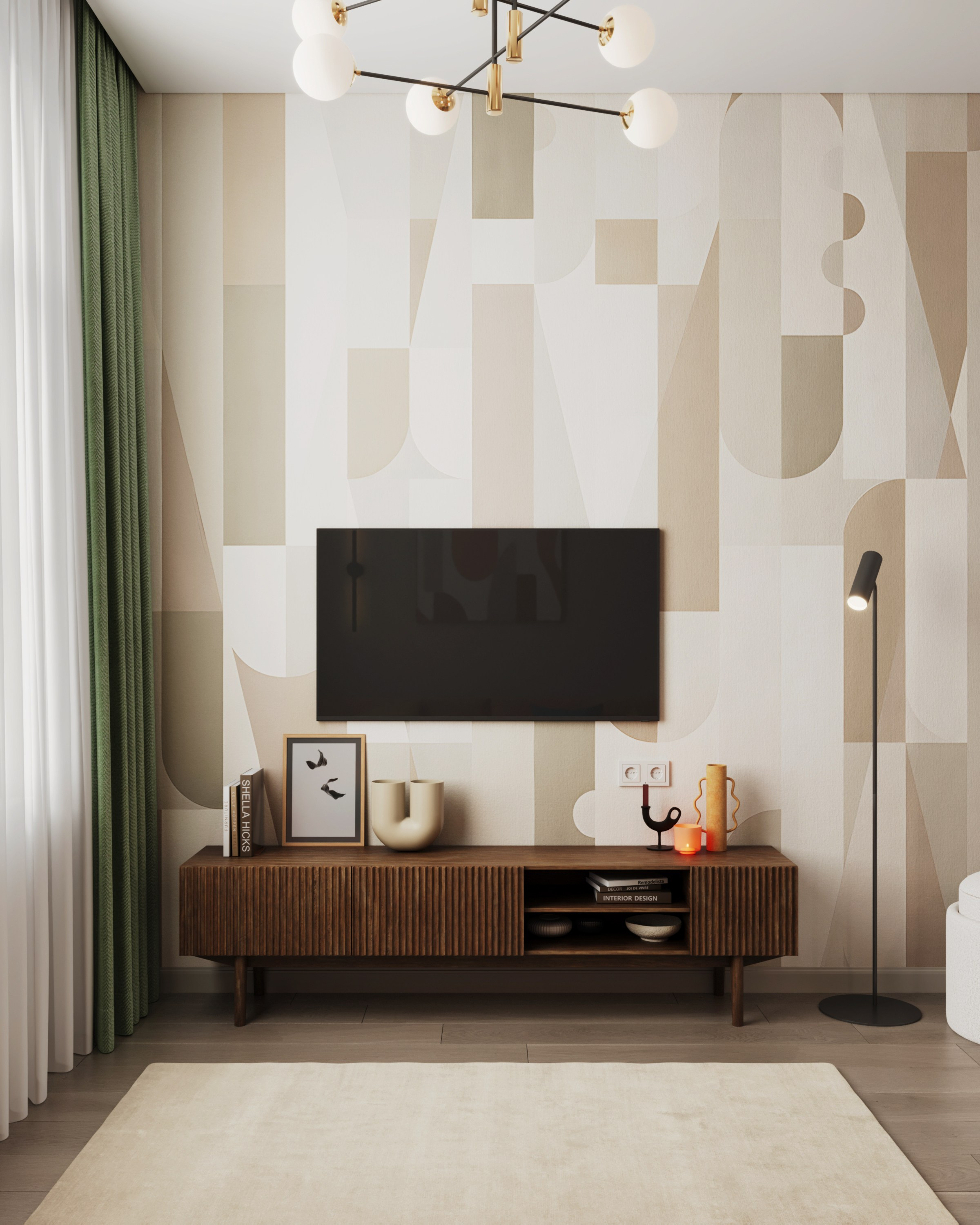 Пространство трёхкомнатной квартиры для аренды в центре СПб, автор Ксения Новикова, проект ЖК Наследие, интерьер под ключ