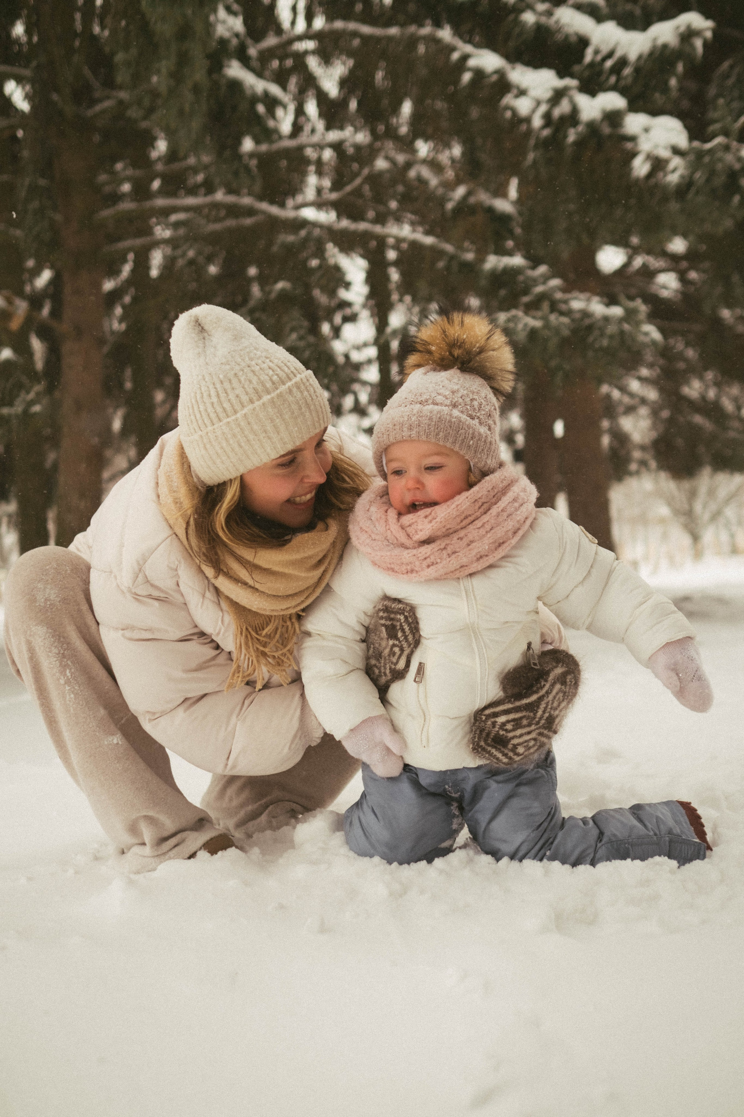 Зимняя прогулка Маргариты и Мариночки. Семейный фотограф в Санкт-Петербурге Дарья Косянчук