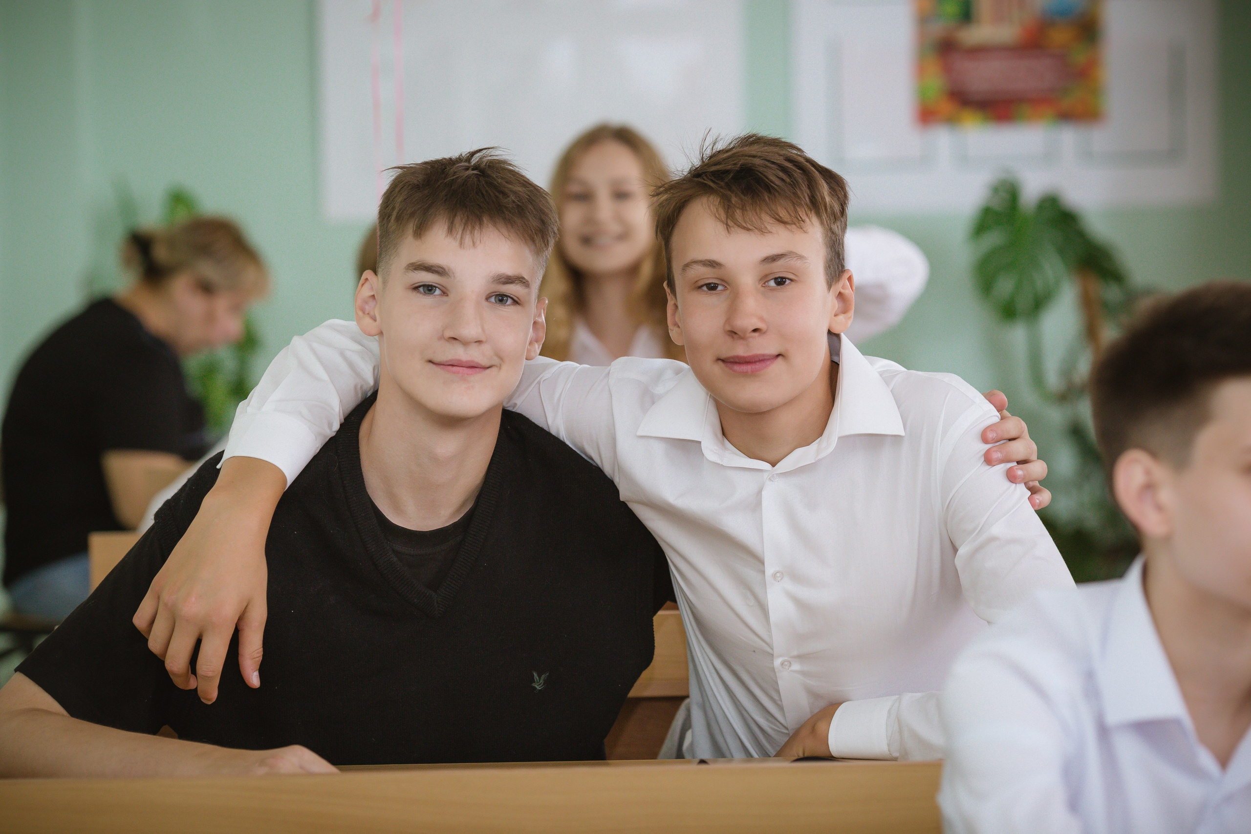 Фотографии школьников в классе на память