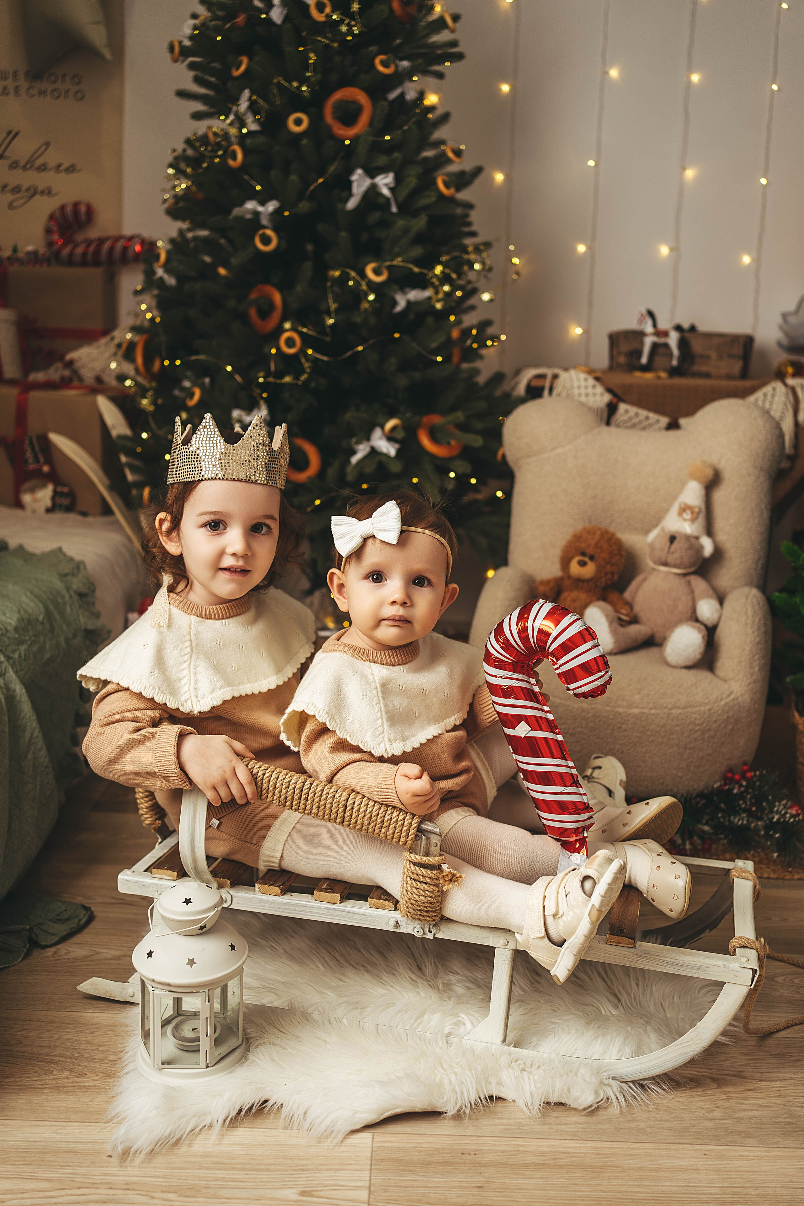 Новогодний фотопроект для малышей 2026. Семейный и детский фотограф новорожденных Ульяновск