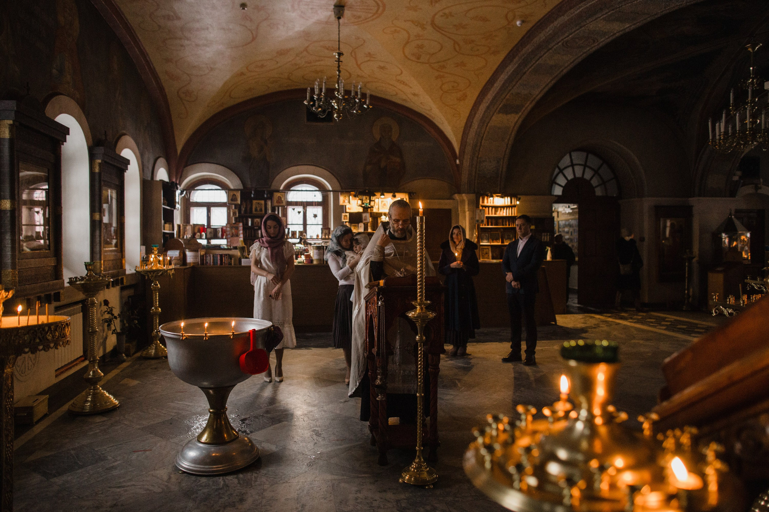 Крещение. Репортажный и свадебный фотограф в Москве Лена Таращенко