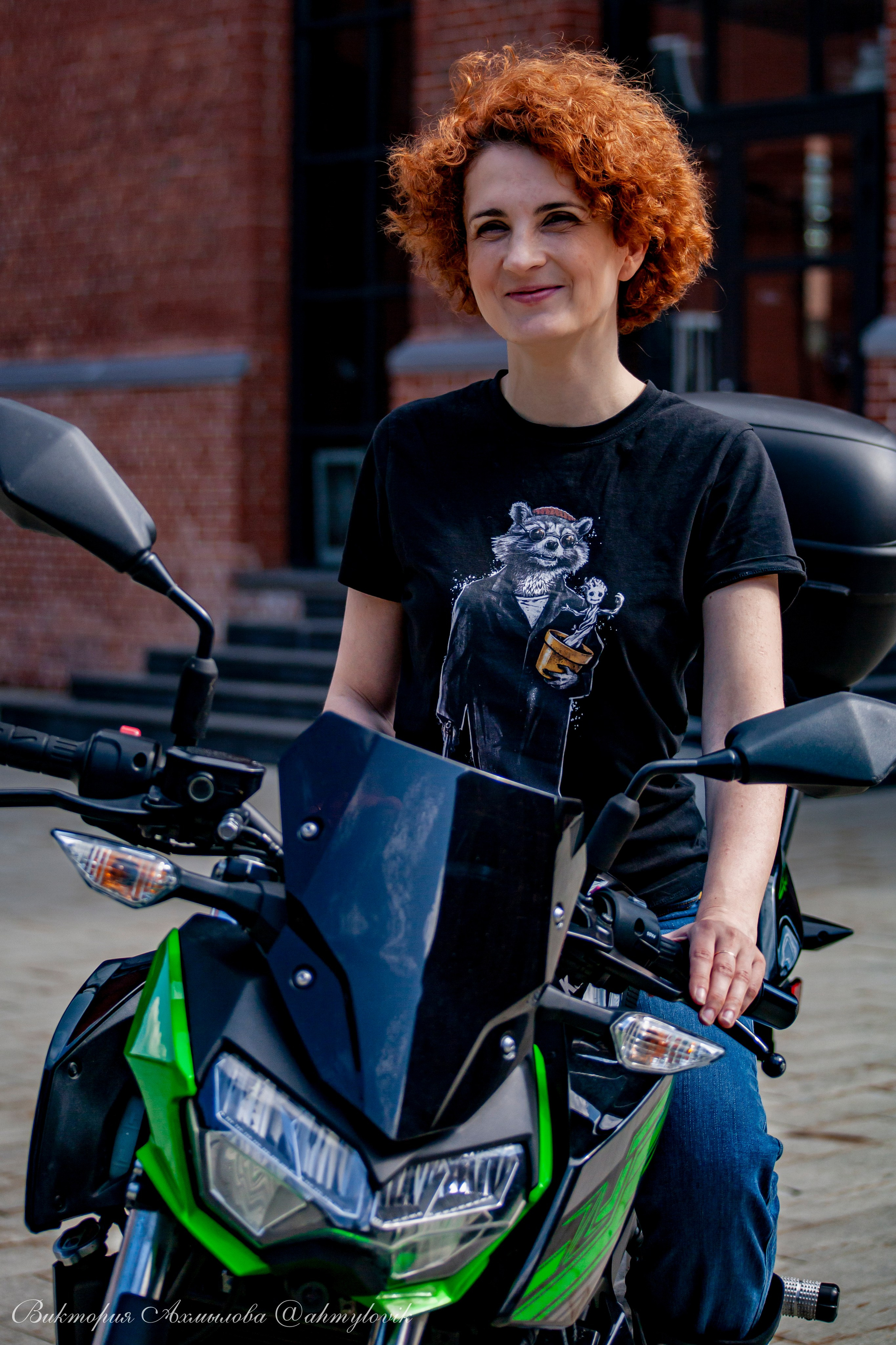 Света Веркова (Kawasaki Ninja Z400). Виктория Ахмылова. Фотограф в Москве