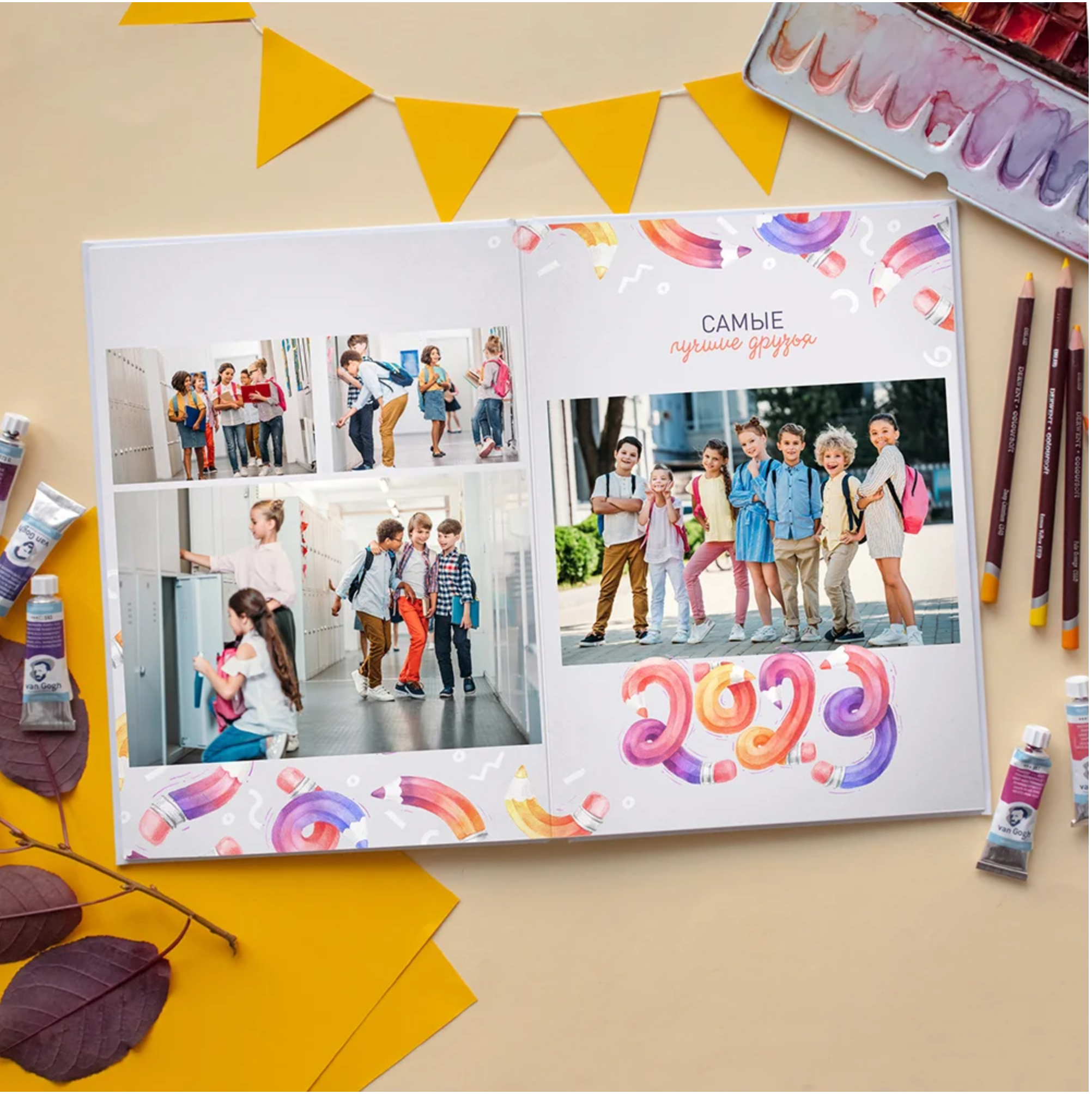 Выпускные альбомы 1-4 класс школьные красивые альбомы