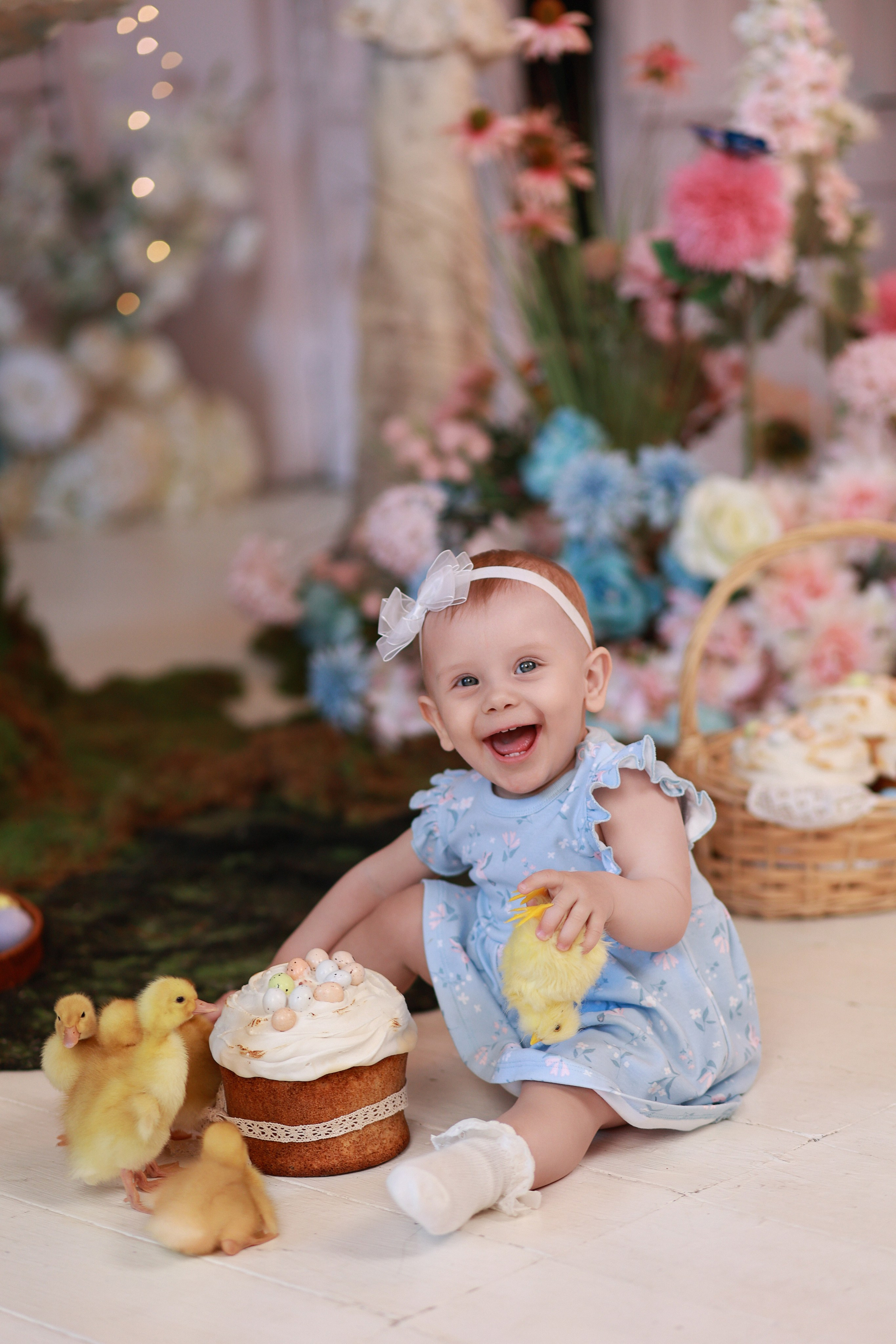 «Светлая Пасха» с утятами. Детский семейный фотограф Краснодар