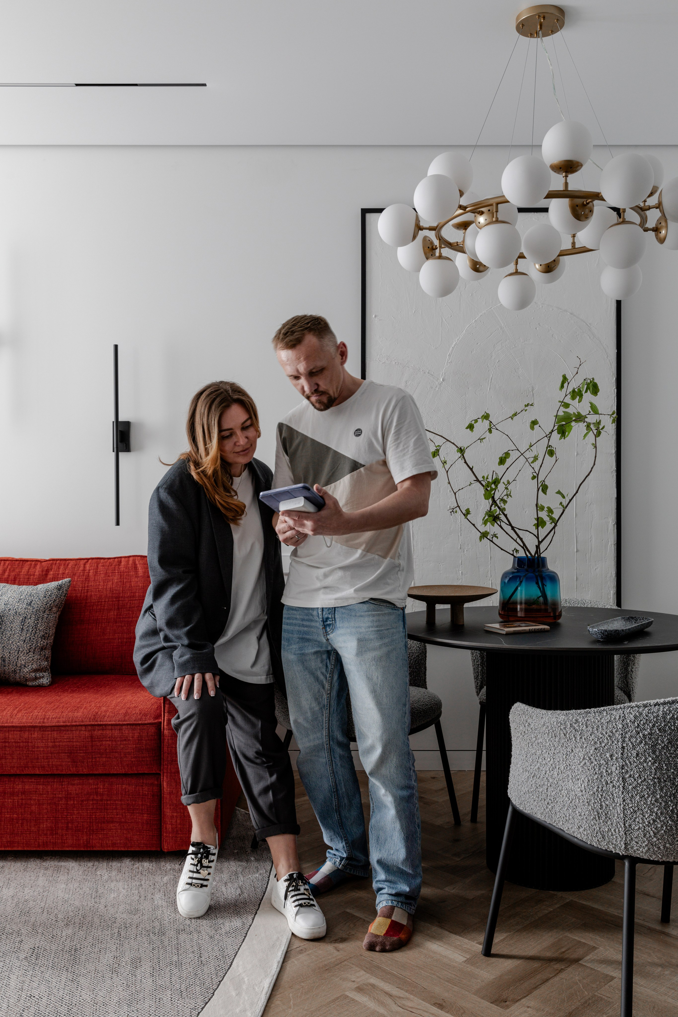 Владислав Нагин и дизайнер Ксения Конкина