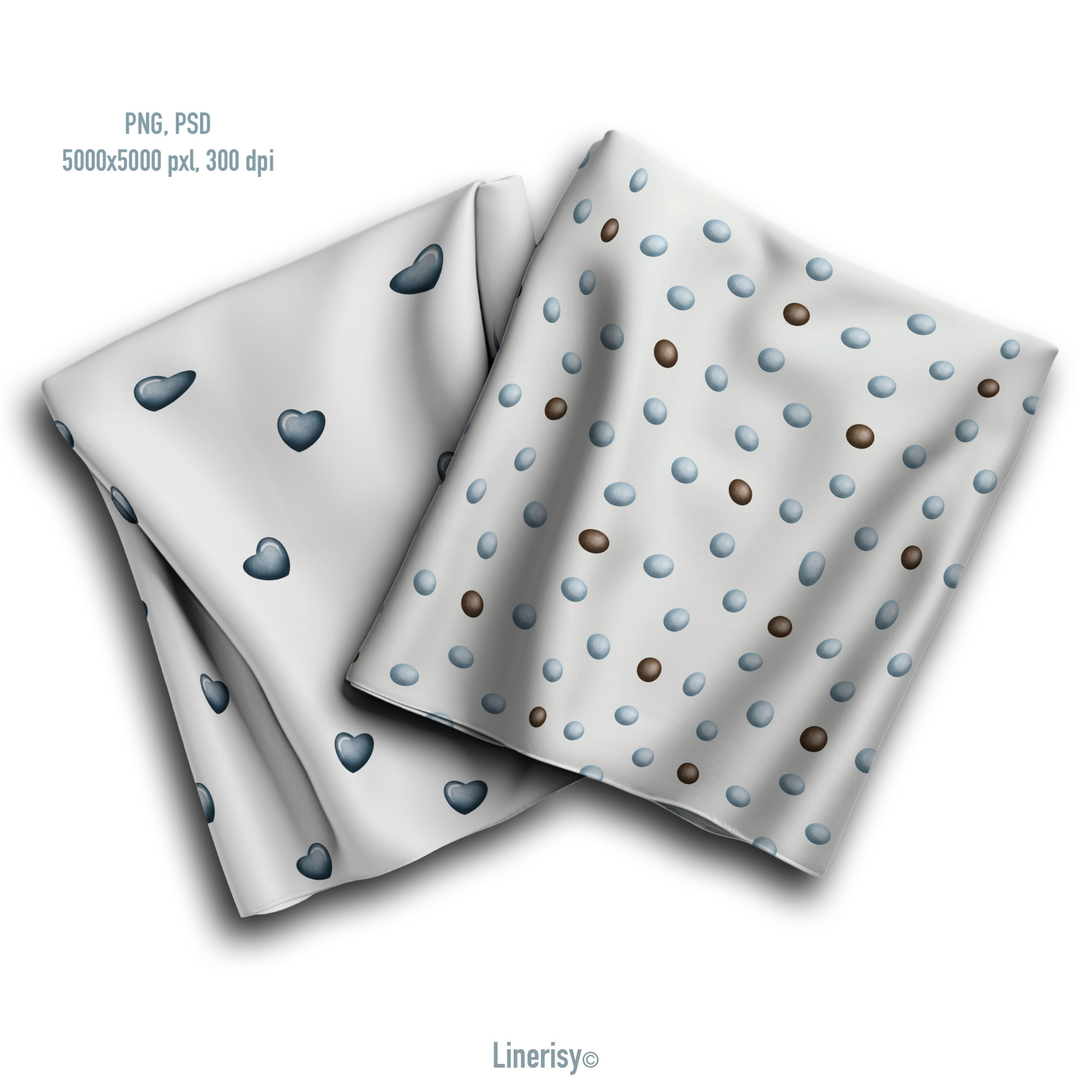 Набор бесшовных паттернов «Зайка на воздушном шаре». Художник-иллюстратор Евгения Бекренёва