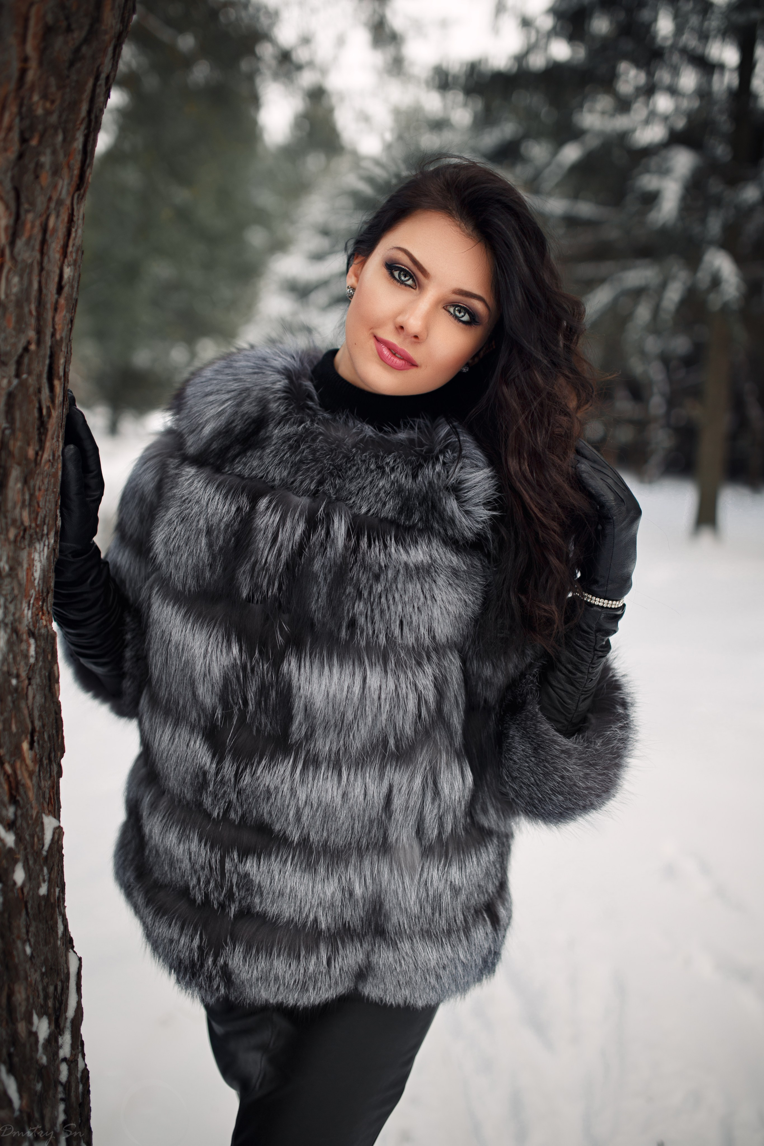 Зимняя съемка с Кристиной в парке для «себя»