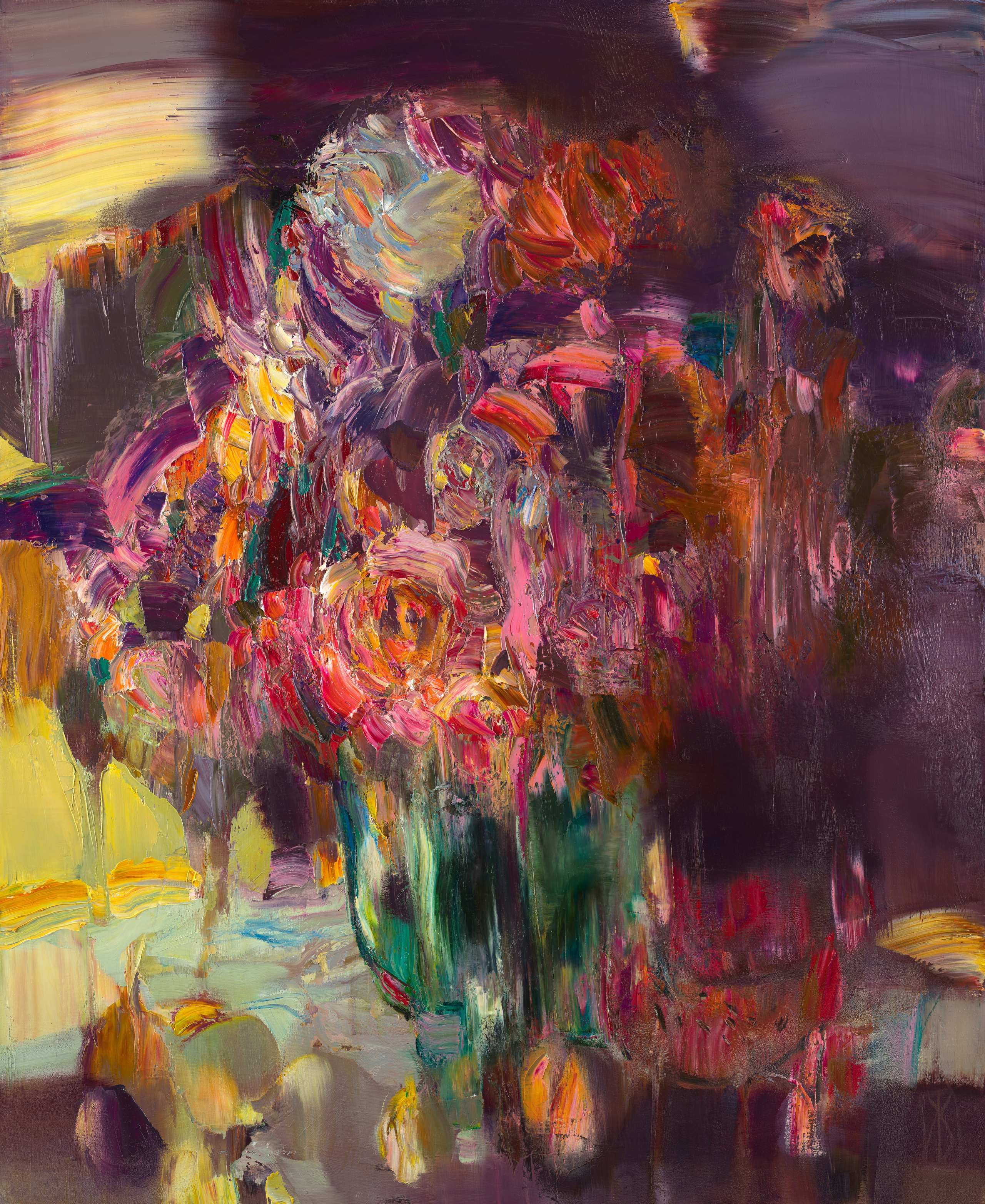 «Вечерний натюрморт» - художник Лариса Блохина (холст, масло, 110x90 см, 2014)