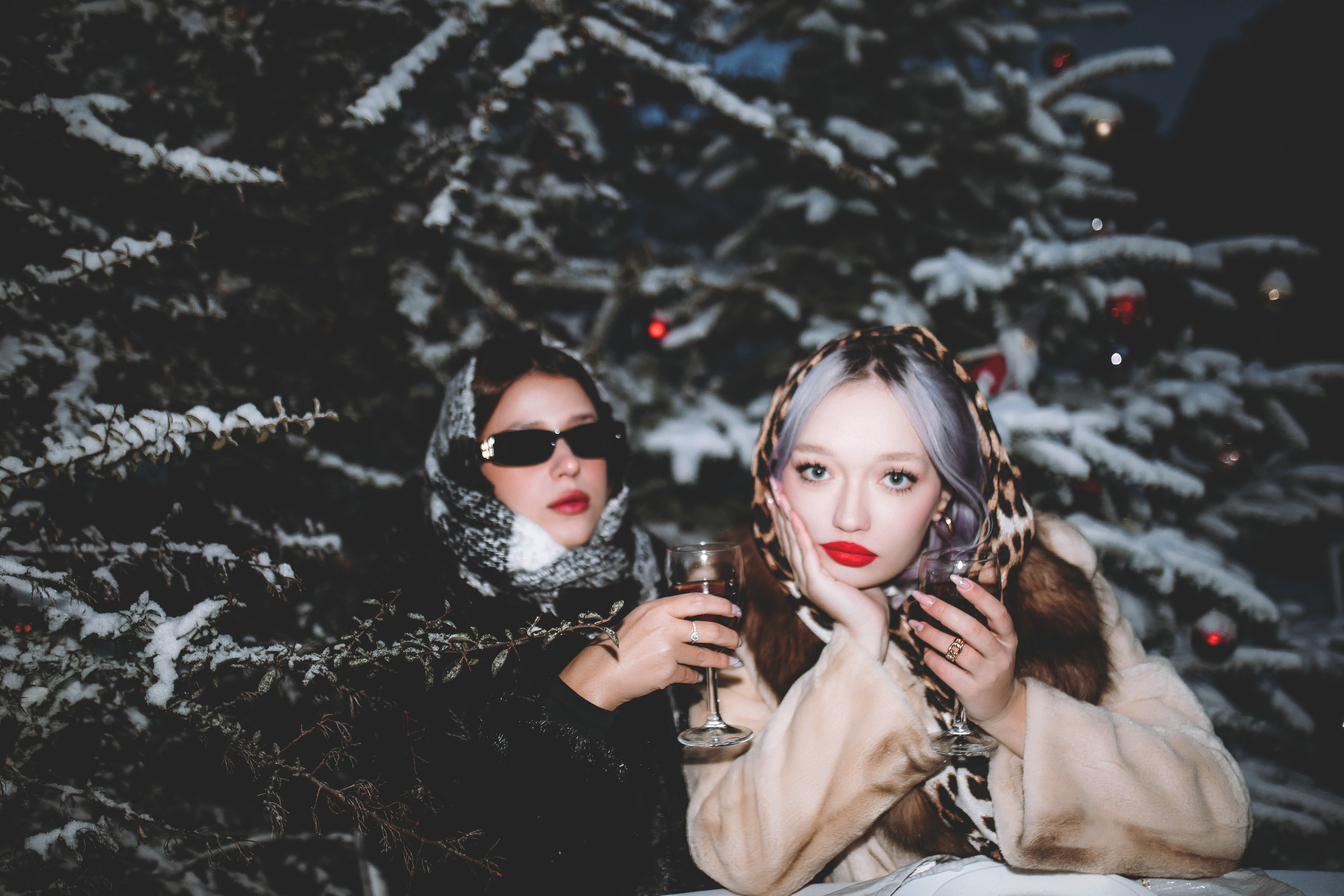 Новый год — девушки в шубах. Фотограф в Ставрополе Алина Клочкова