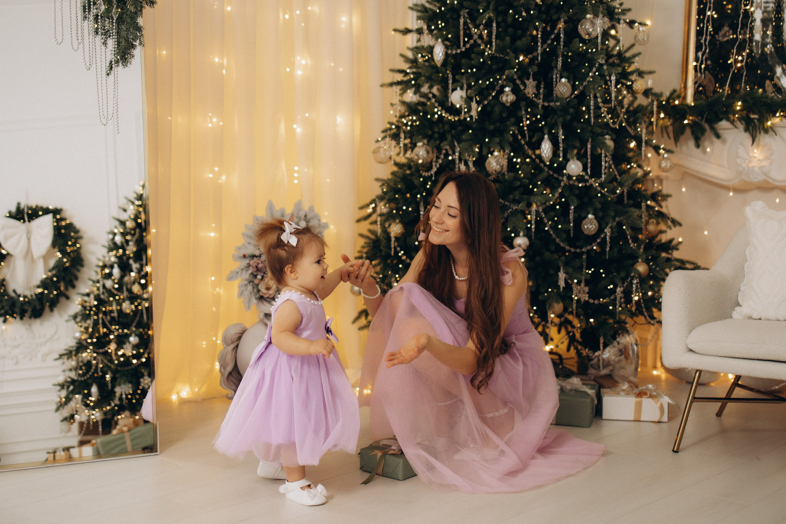 Новый год маленькой Анечки. Семейный фотограф в Москве Анастасия Шалда