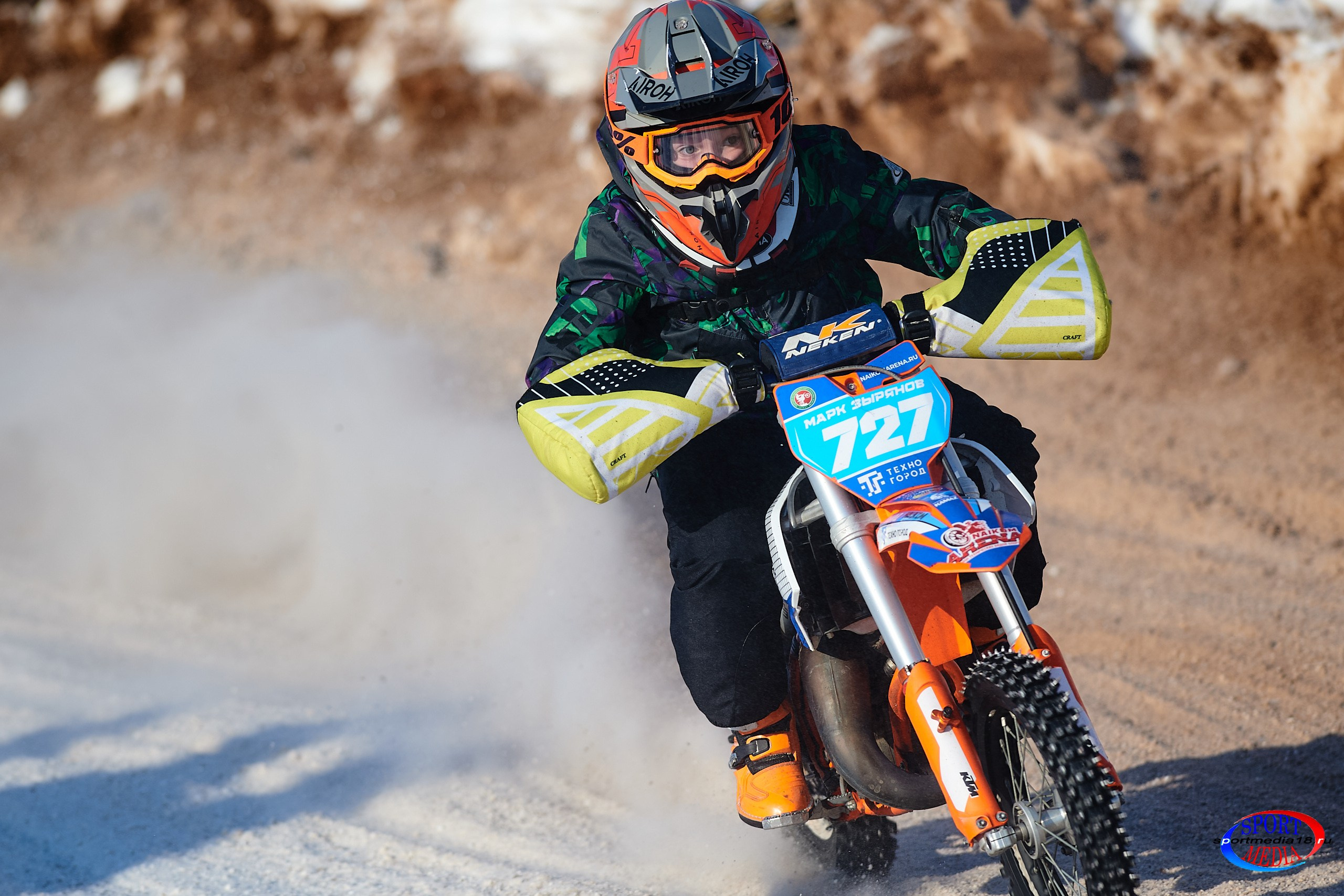 3 этап Кубка Удмуртской Республики по мотокроссу. Воткинск 23.02.2025. Спортивный репортажный фотограф в Ижевске Сергей Мерзляков