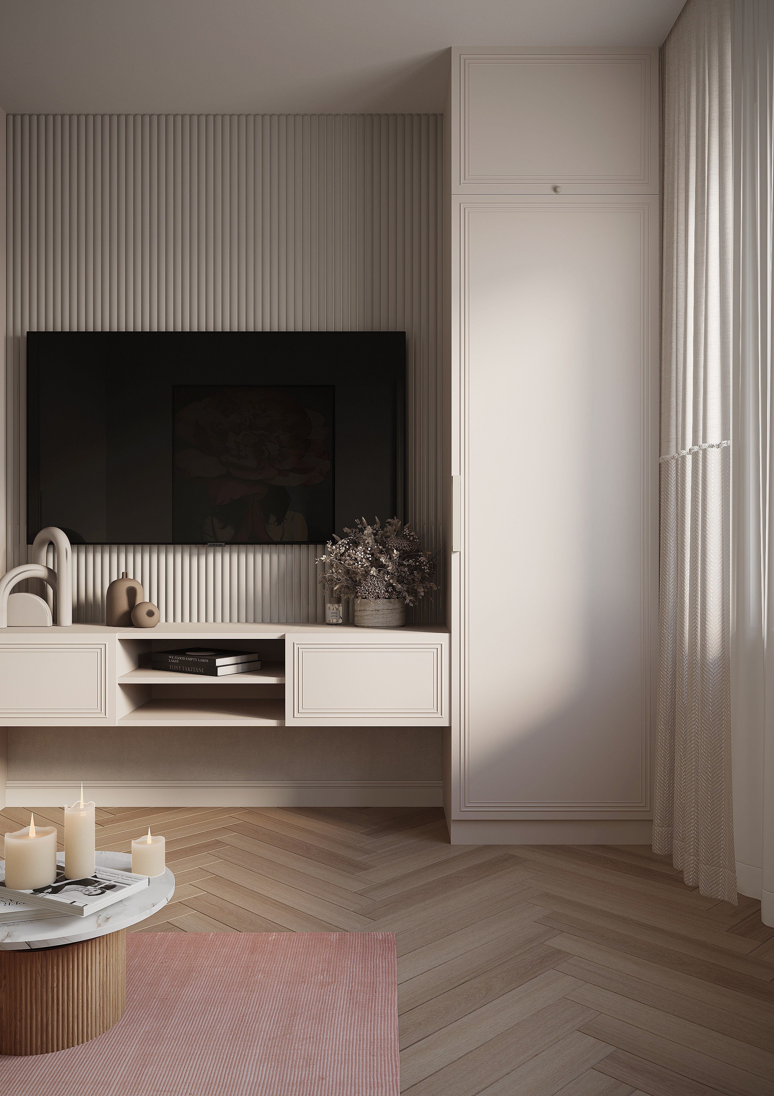 Просторная нежная квартира для милых девушек. Батракова Наталья дизайнер интерьеров Санкт-Петербург Москва Архангель