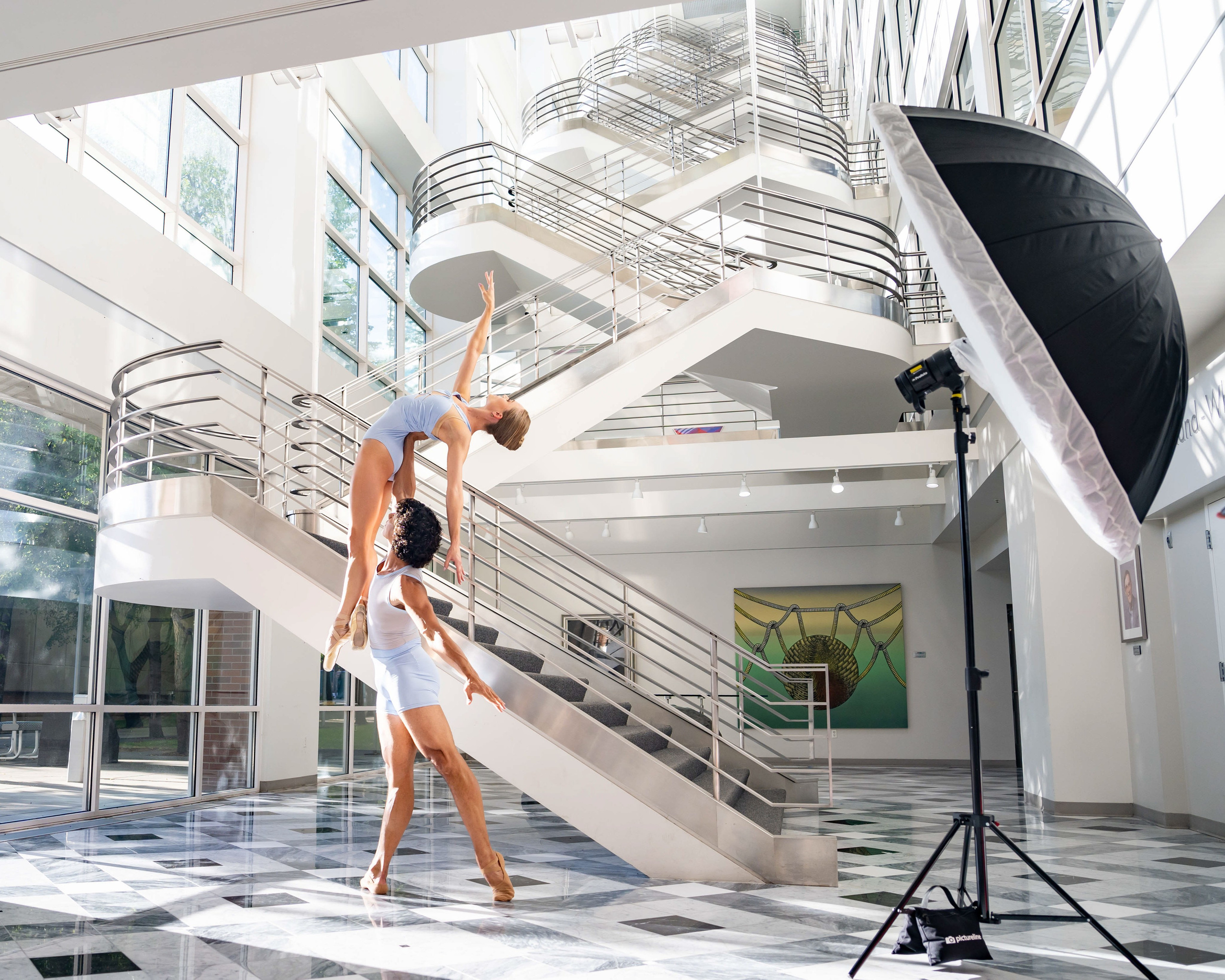 Amy Potter & Hadriel Diniz. BTS - Choreographic Fest Promotional Photo Shoot, Ballet West. 