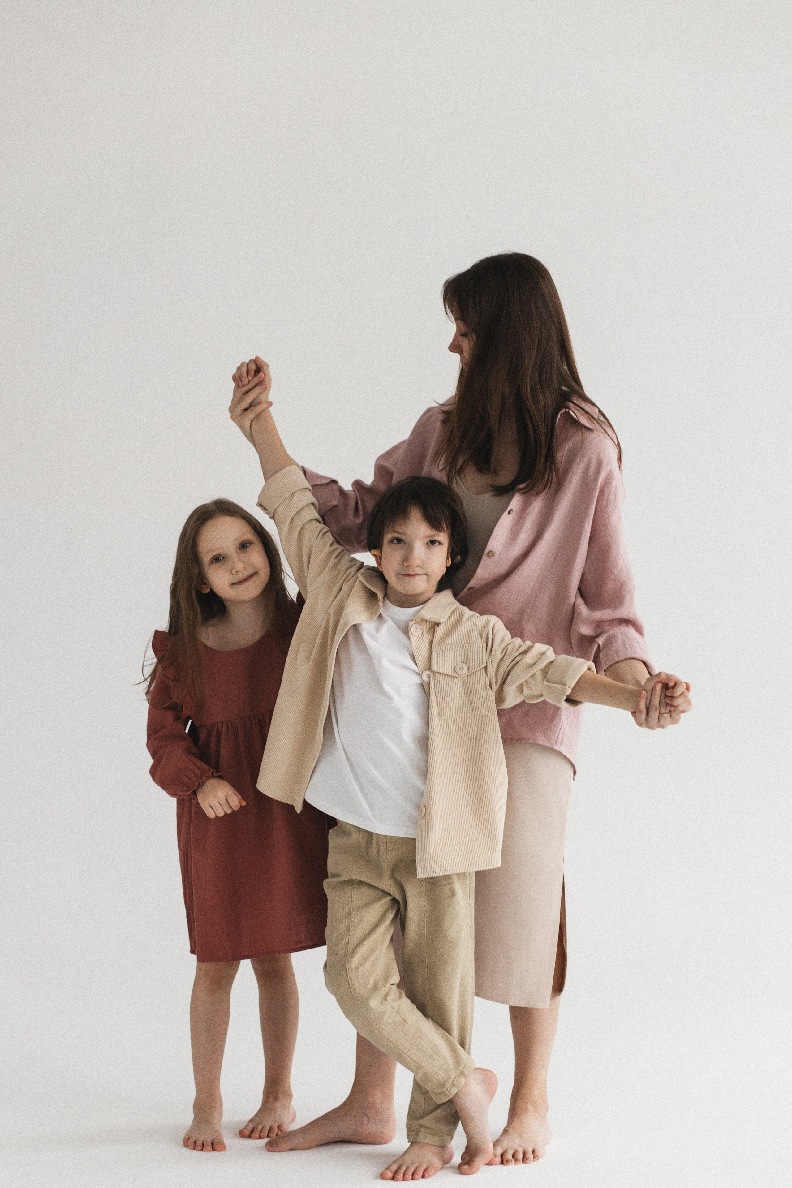 Семейная съёмка в студии, Москва. Портретный и семейный фотограф в Москве Мария Рослякова