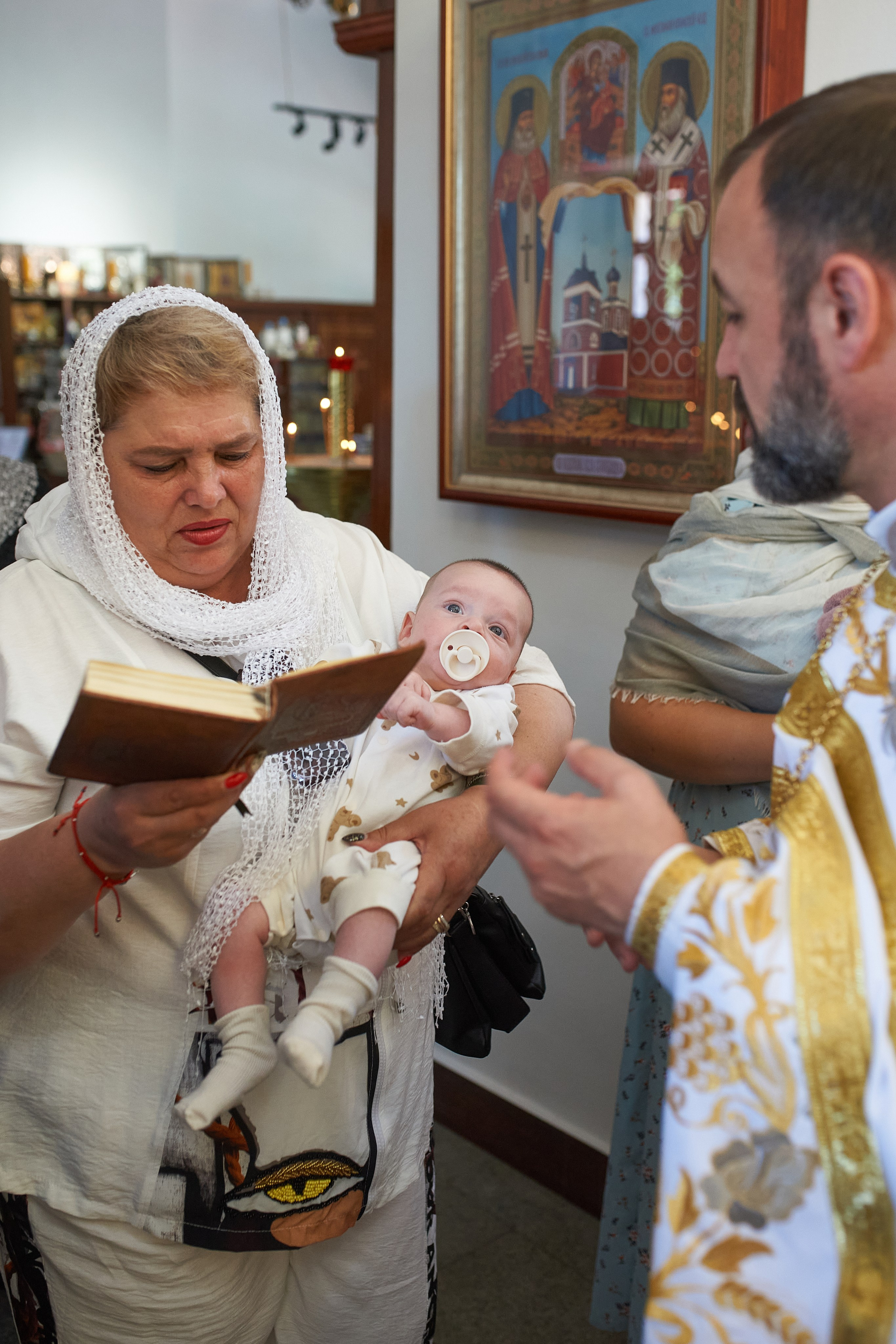 Крещение в  православном храме, Коньково, Москва