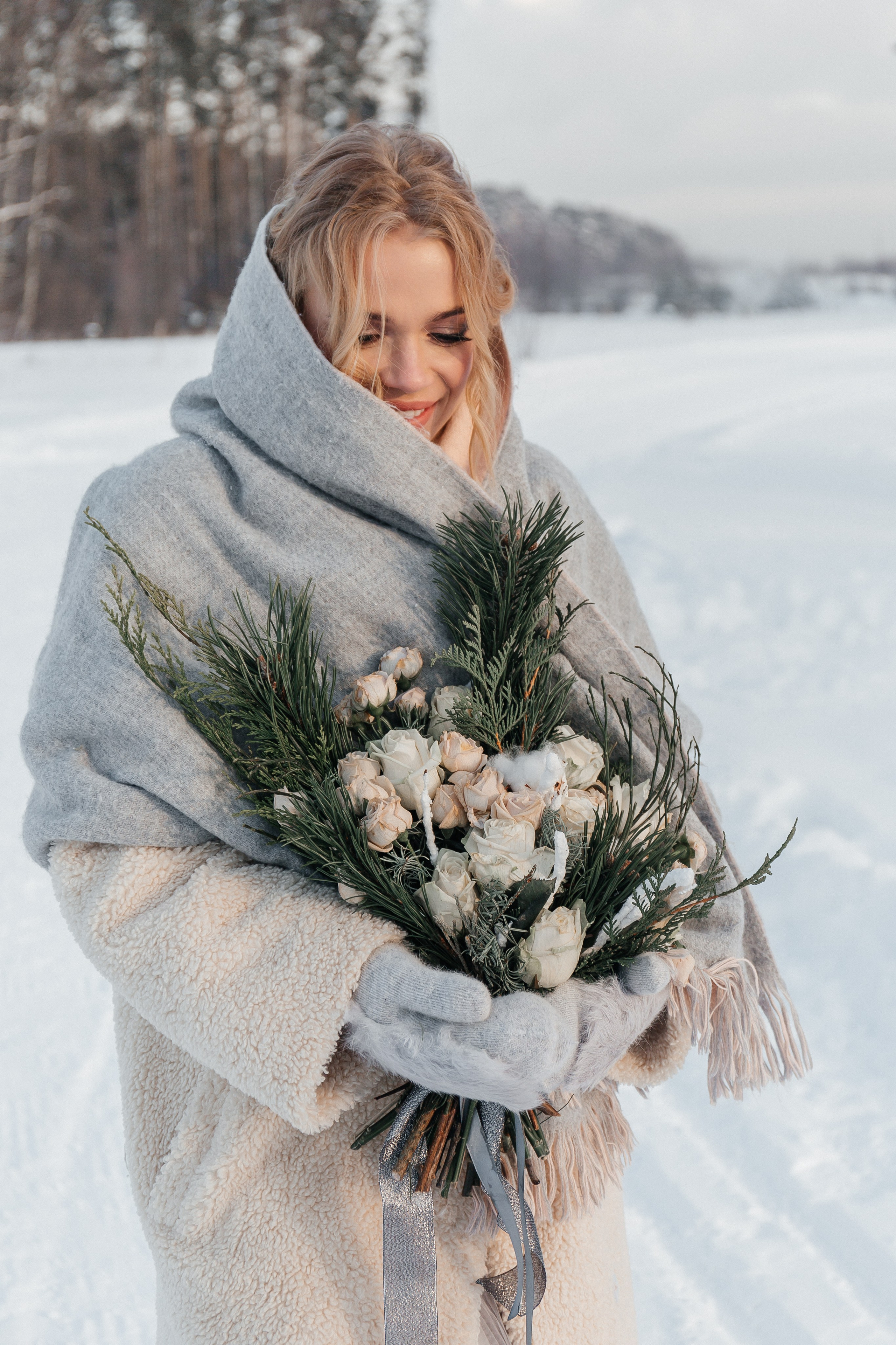 Свадебная фотосессия зимой. Фото Радости. Свадебный и семейный фотограф в Москве Юлия Самойлова