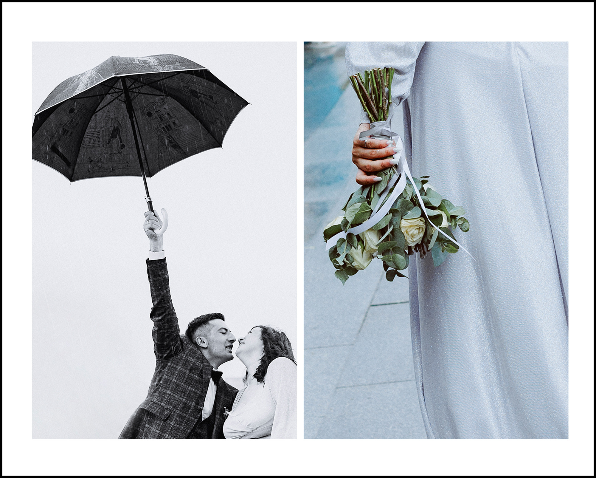 Свадебная фотосессия в дождь. Фотограф в Москве Калагина Светлана