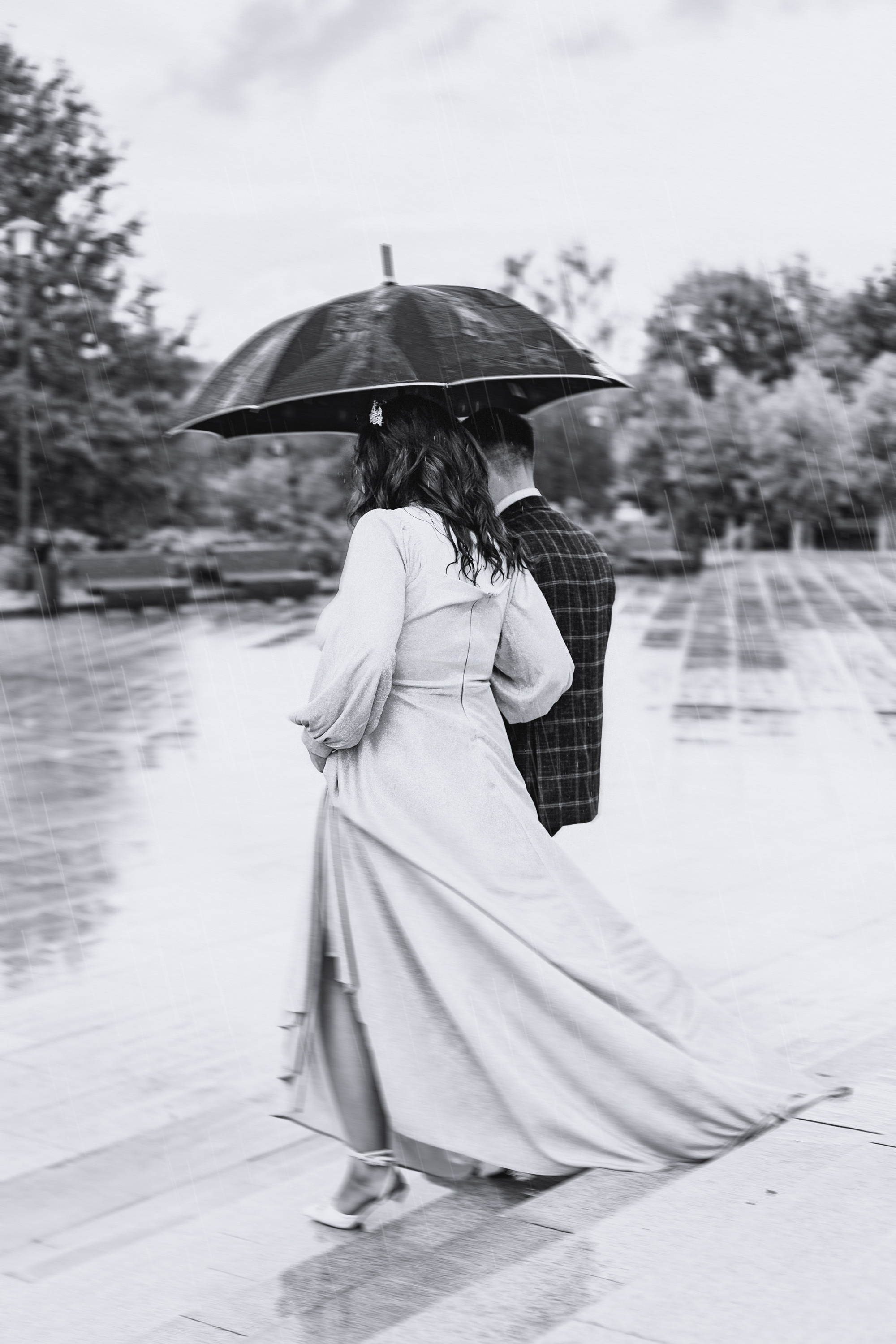 Свадебная фотосессия в дождь. Фотограф в Москве Калагина Светлана