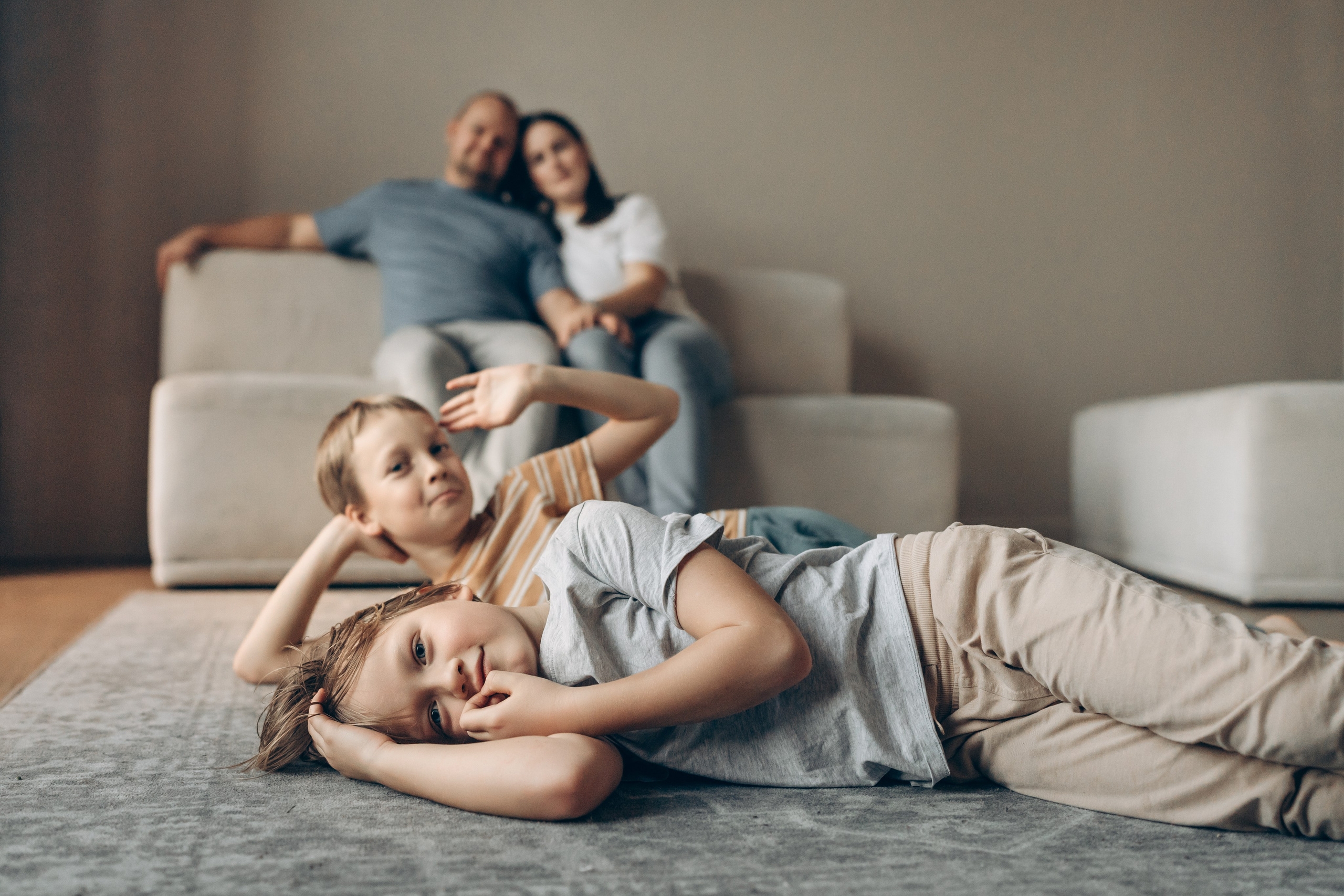 Семейная фотосессия в студии. Детский, семейный и ньюборн фотограф в Москве Юлия Шуарт