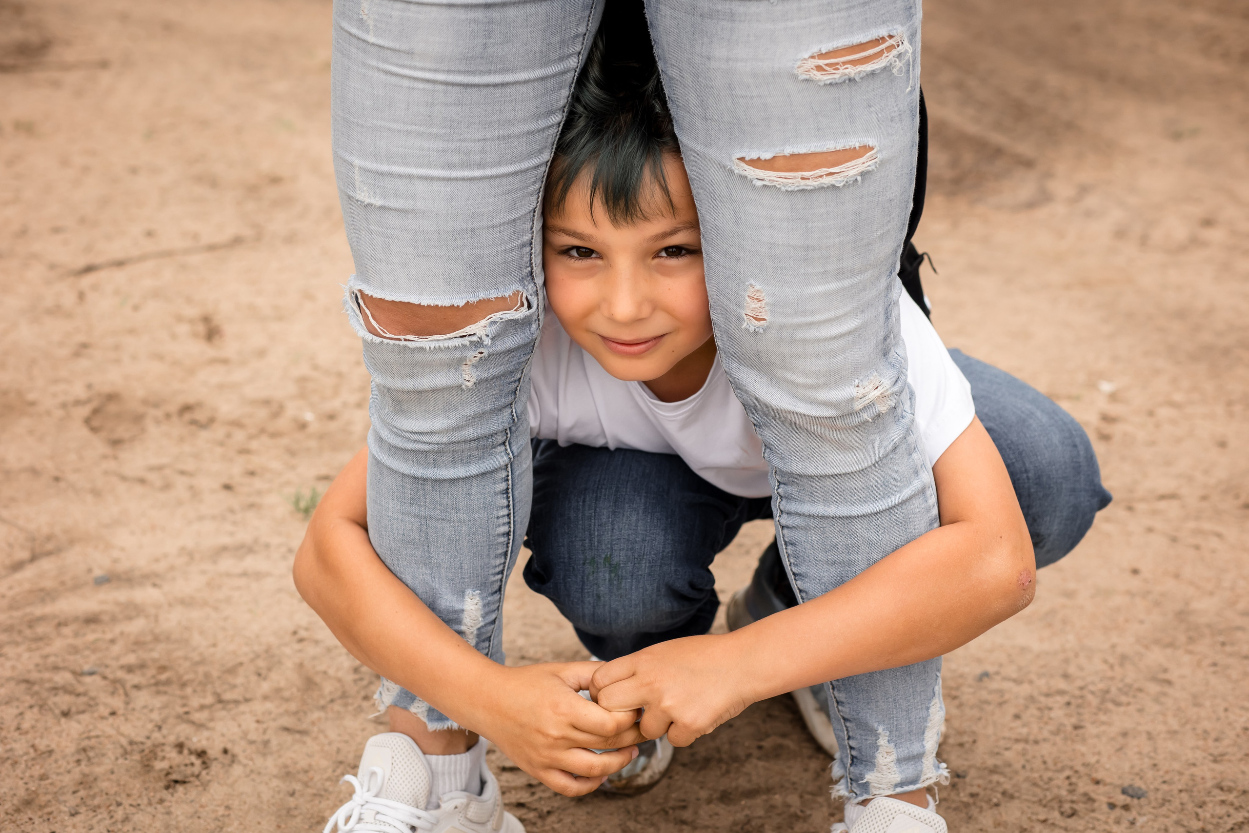 Катя с детками