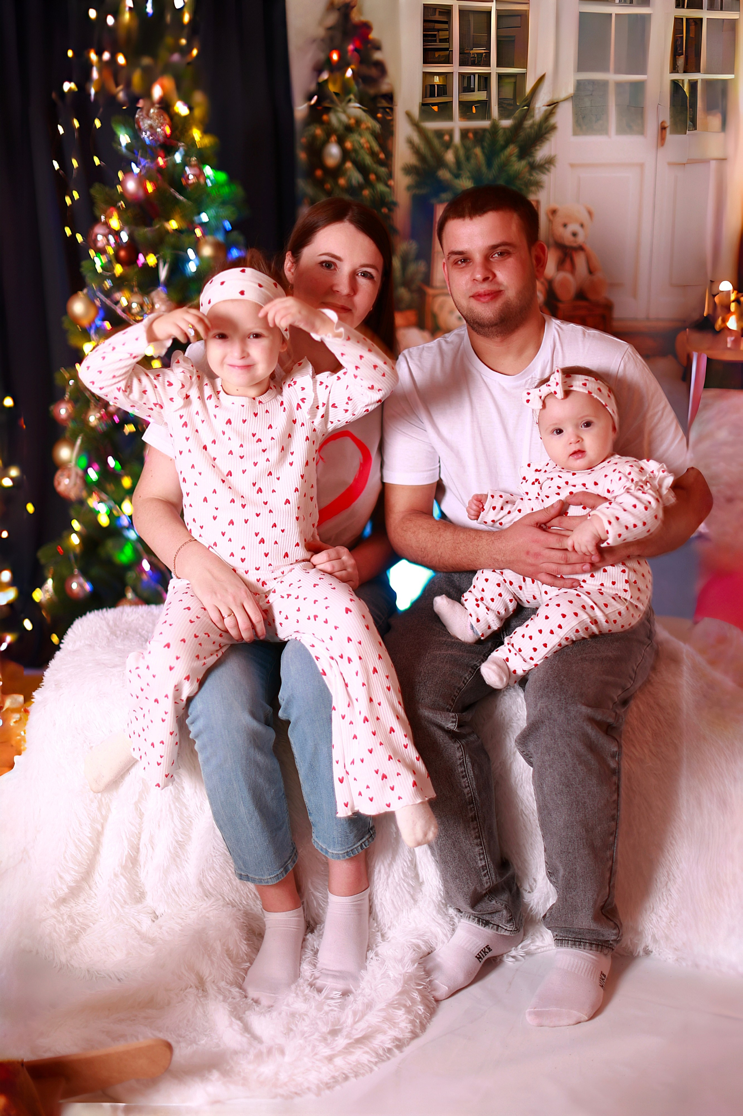 Новогодняя семья. Фотолаборатория Ваниль