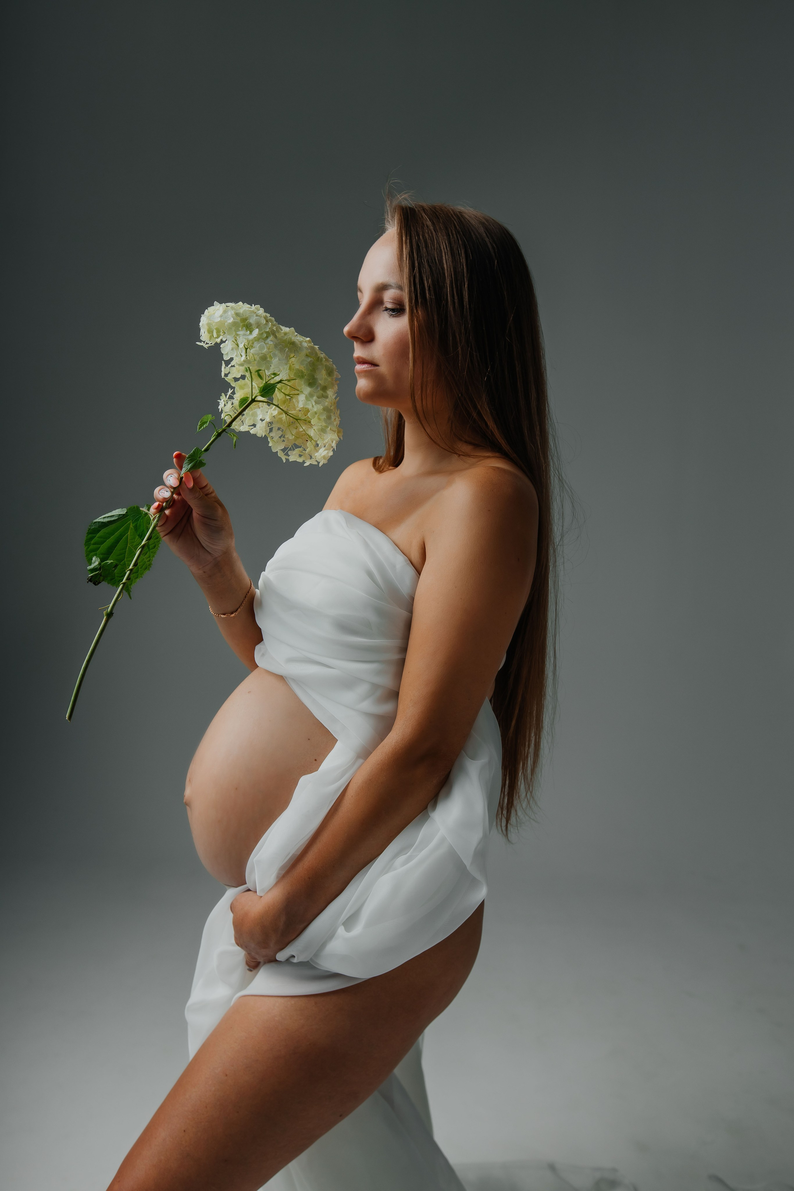 Струящийся фатин. Колесникова Татьяна. Фотограф новорожденных Щёлково, Москва, Королев