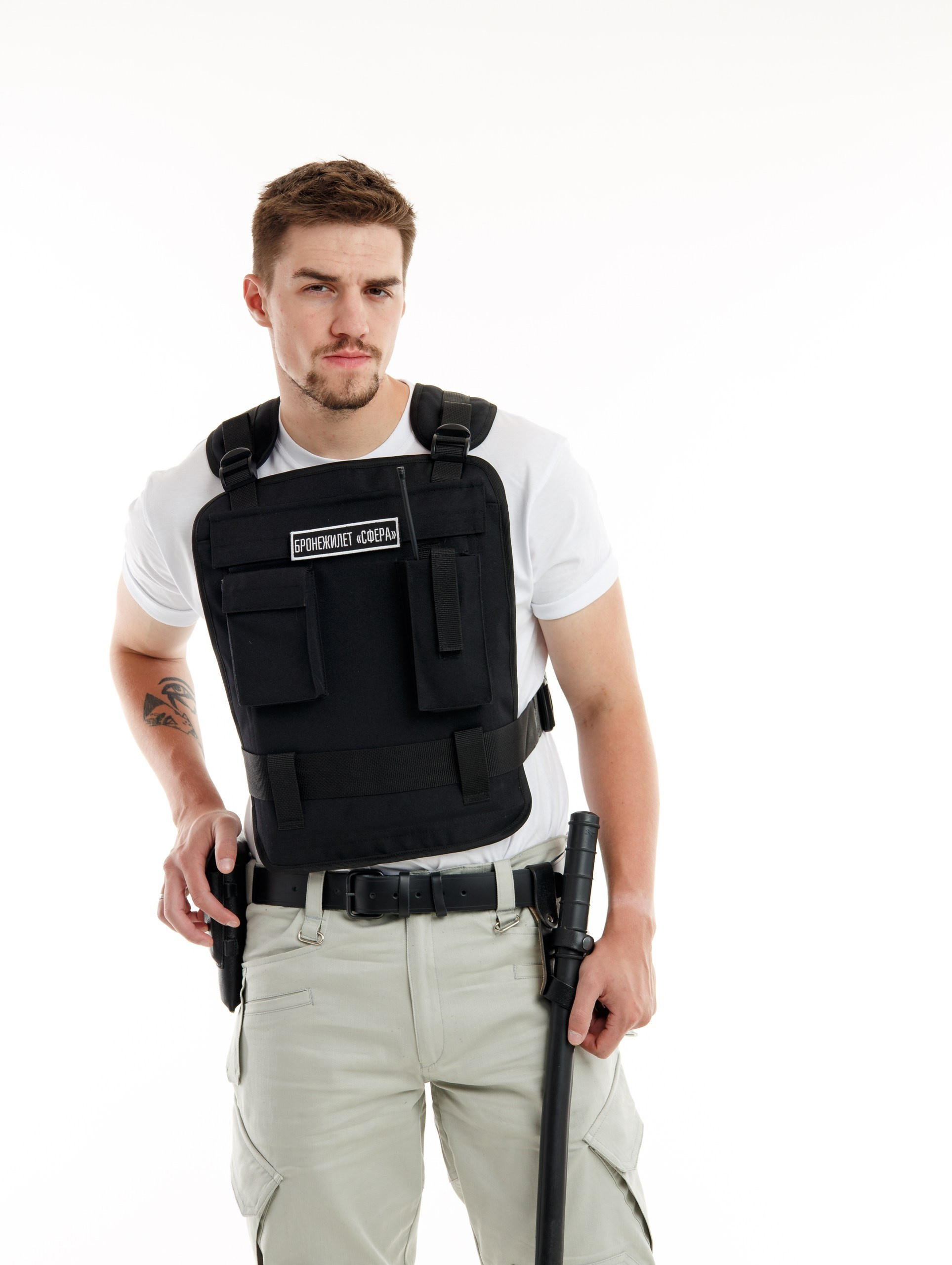 Съёмка бронежилетов. Студия коммерческой съемки ХВОЯ