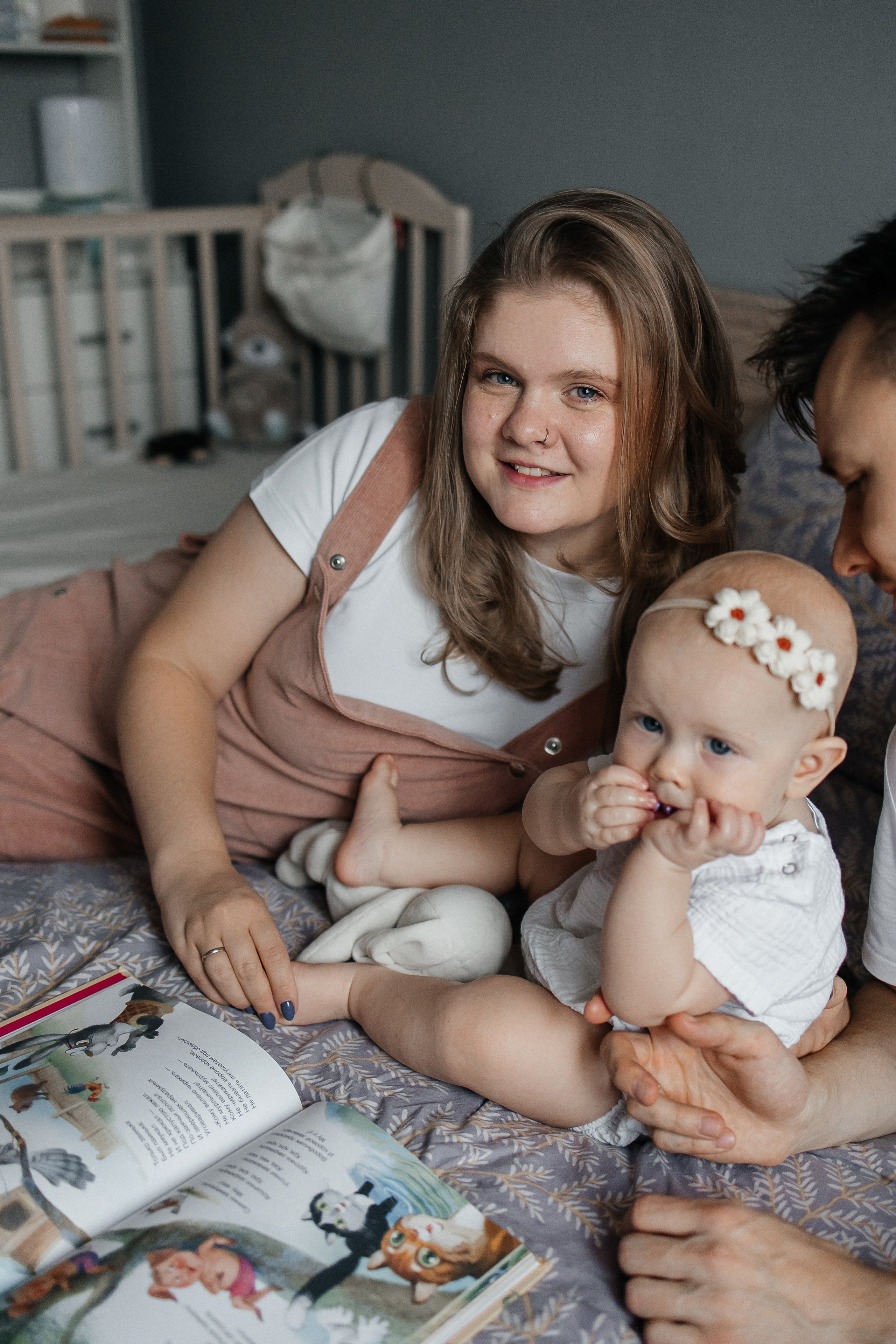 Лилия, Вадим и Зоя. Домашняя. Детский и семейный фотограф. Москва