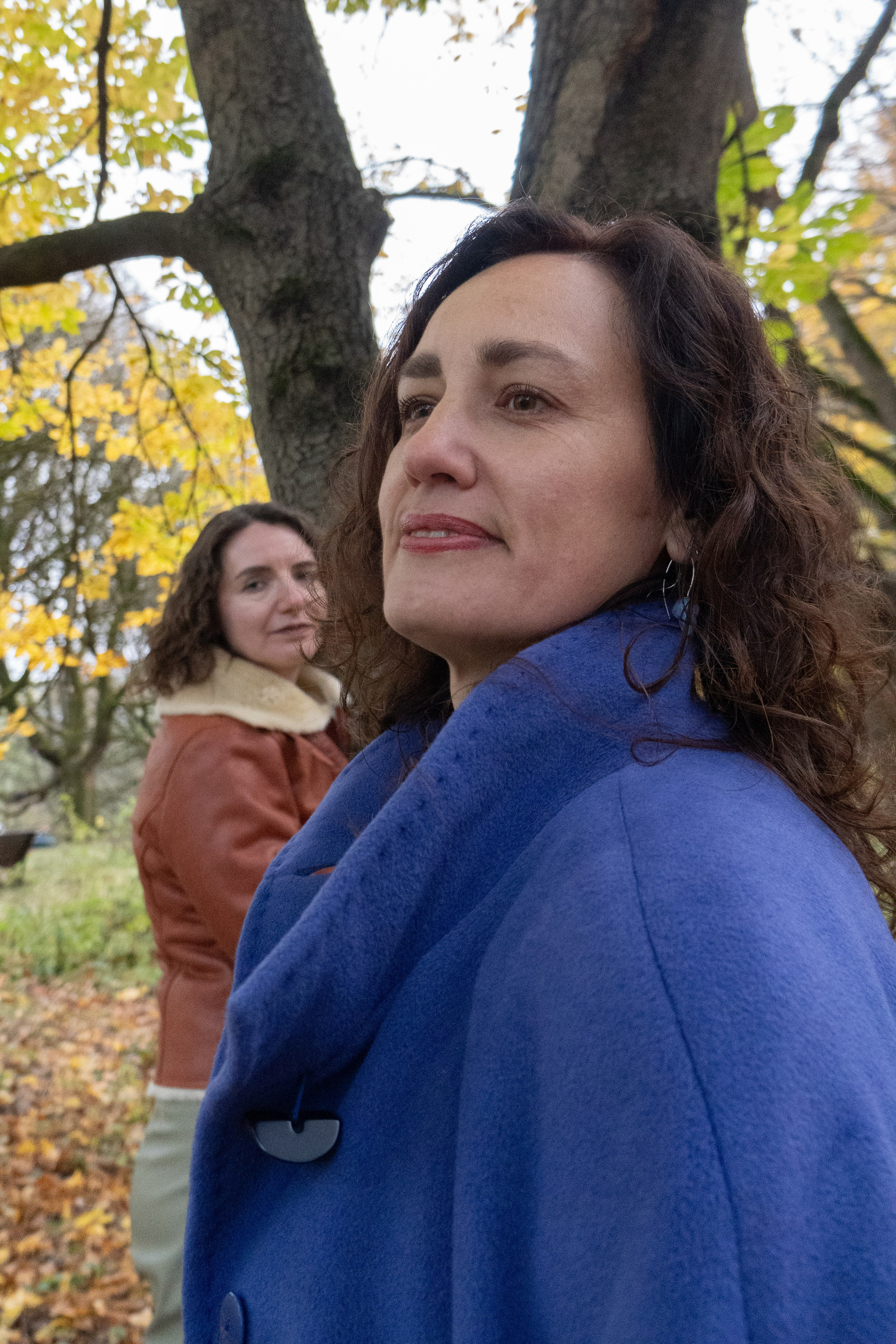 Due amiche, autumn, fall, foliage, photoshooting al parco