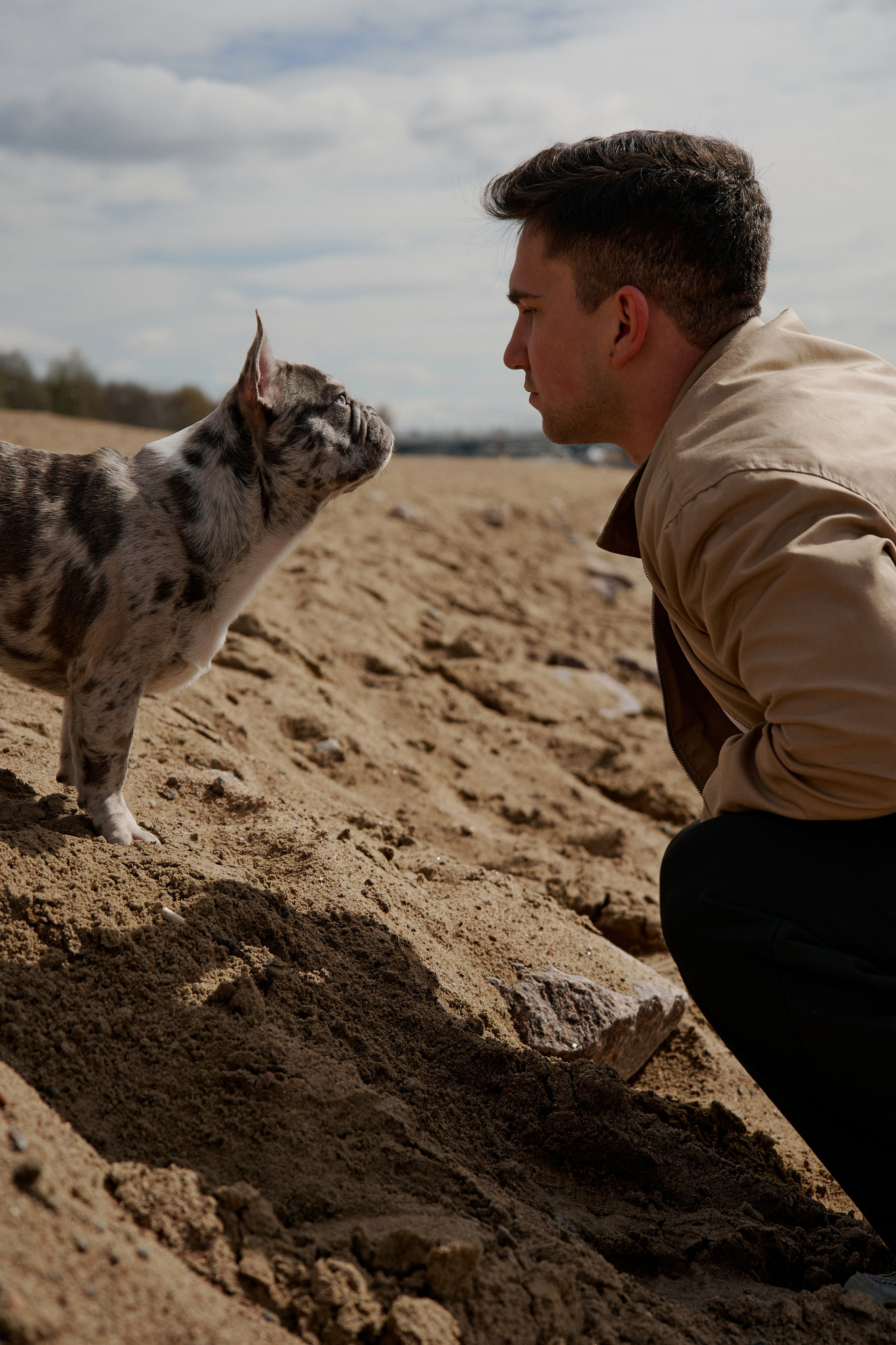 Фотосессия с собакой на заливе. Фотограф / Санкт-Петербург / Галина Никонова