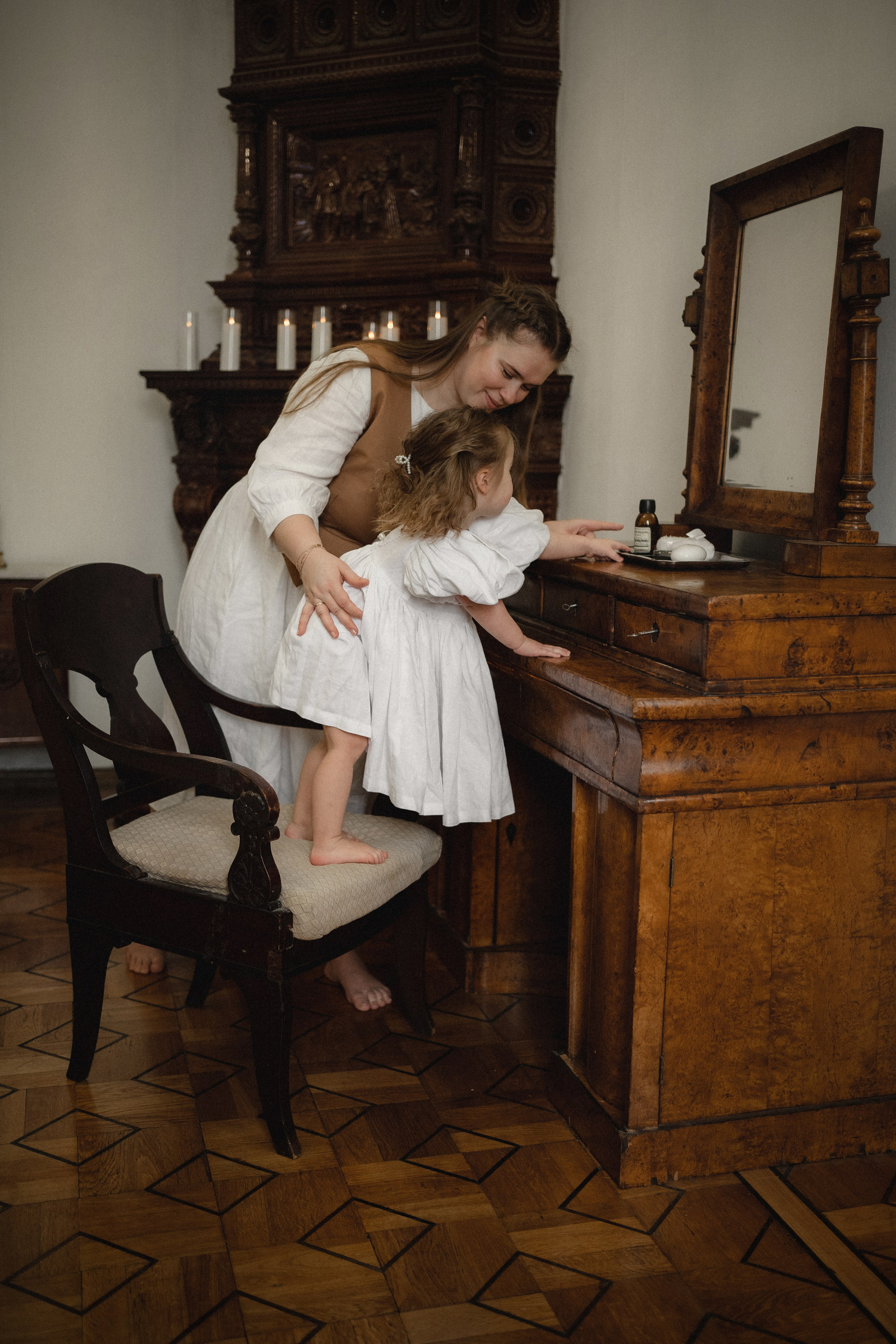 Винтажная фотосессия с дочкой. Семейный фотограф в Москве и в Домодедово Екатерина Патракова