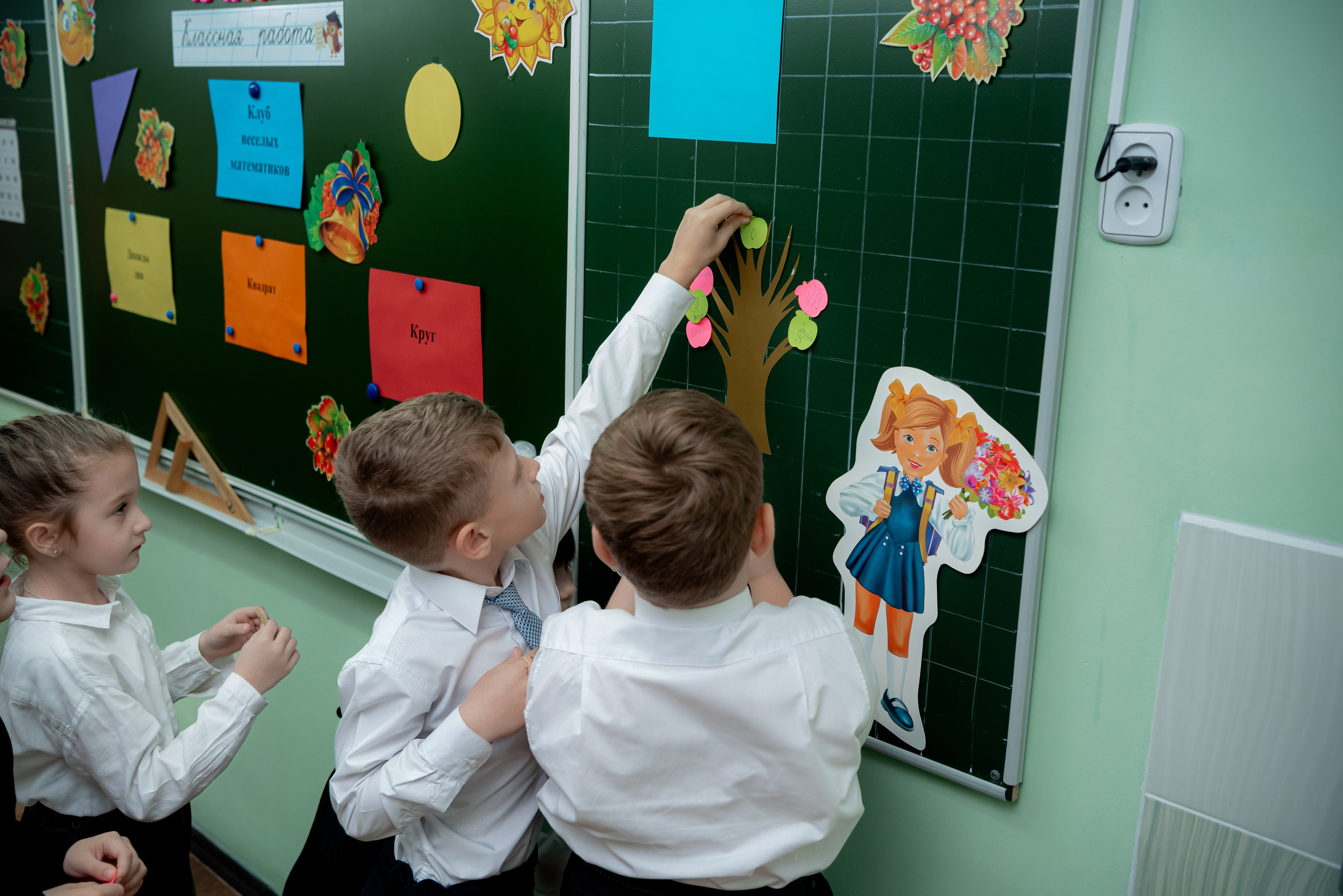 Открытый урок первоклашек в Школе. Фотограф в Волгограде и Волжском Александр Горбань