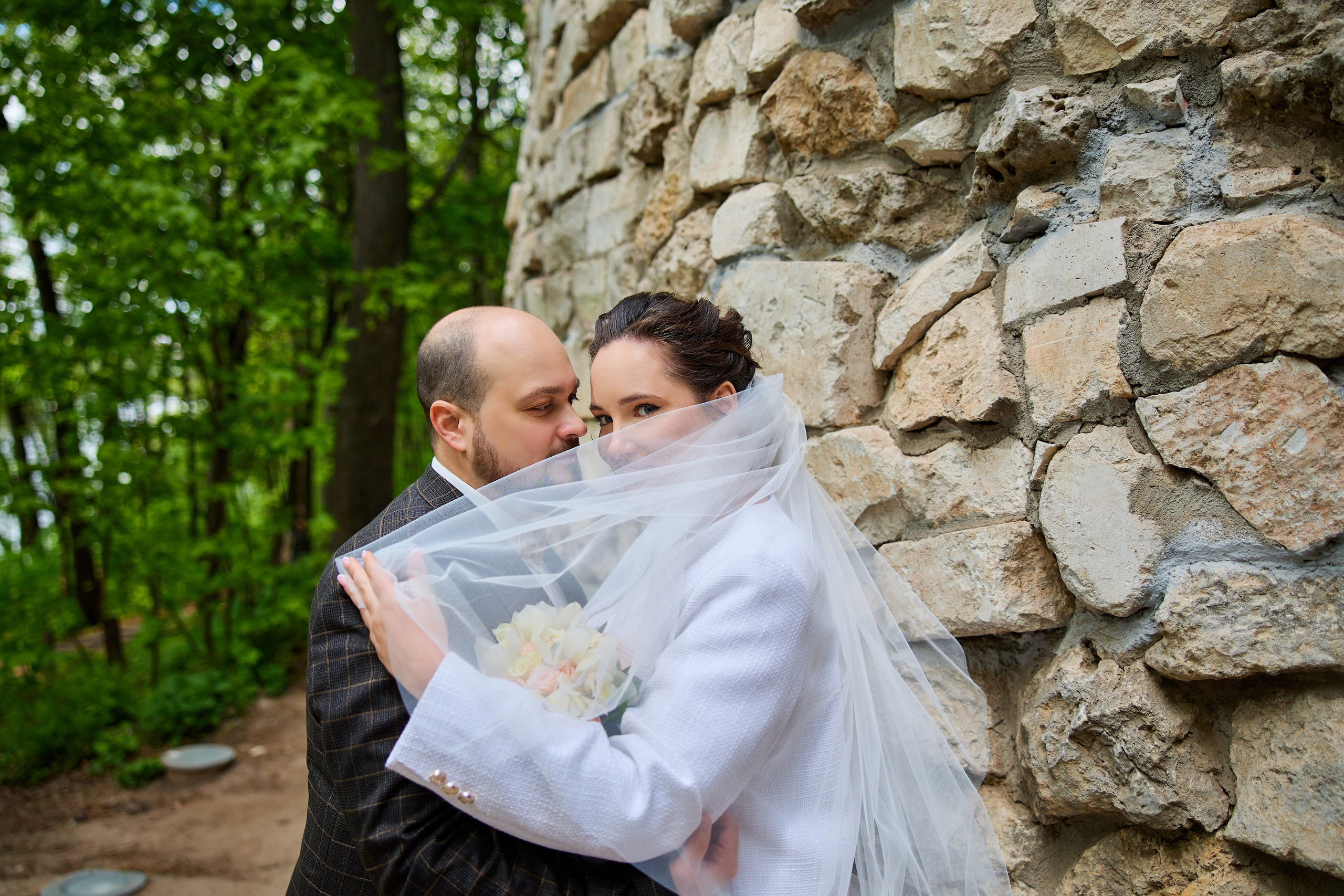 Свадебная фотосессия в Царицыно. Свадебный фотограф Сергей Колбинский