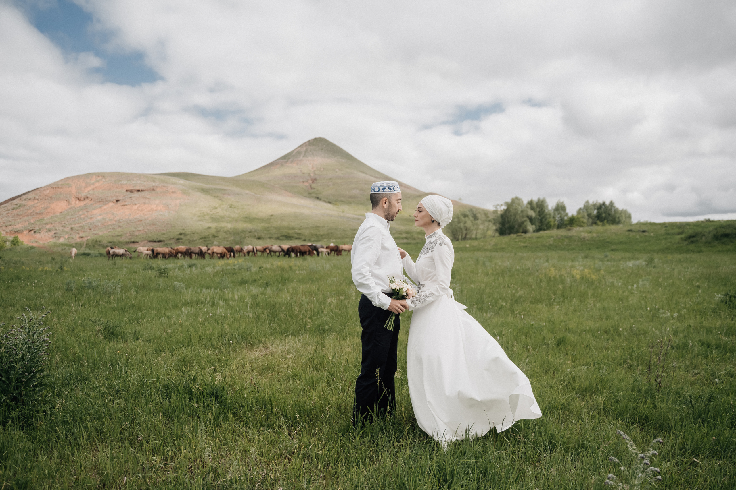 Азат и Юлия. Свадебный семейный фотограф Ксения Божко Уфа Раевка никах в Нарыстау