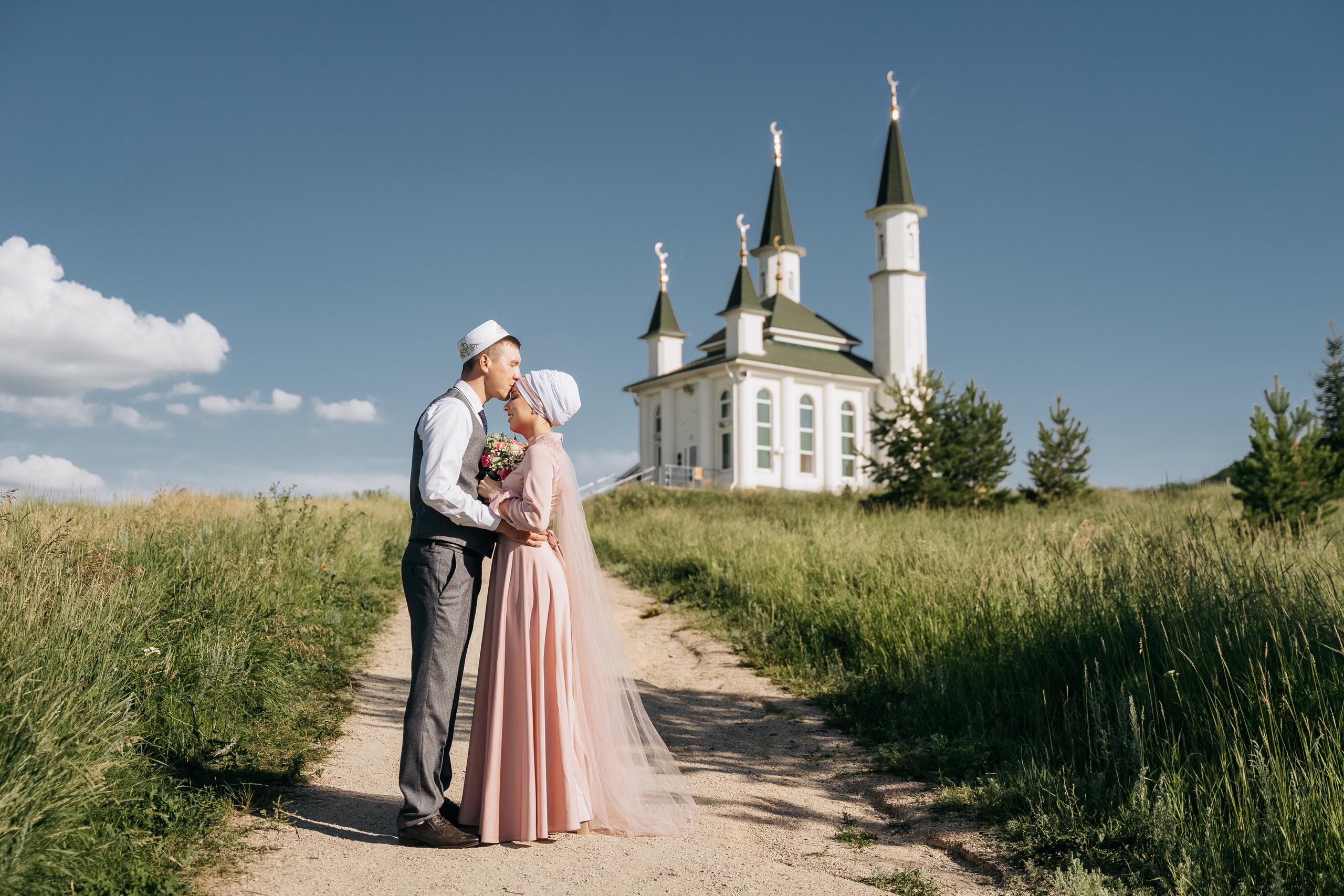 Марсель и Гузель. Свадебный семейный фотограф Ксения Божко Уфа Раевка никах в Нарыстау