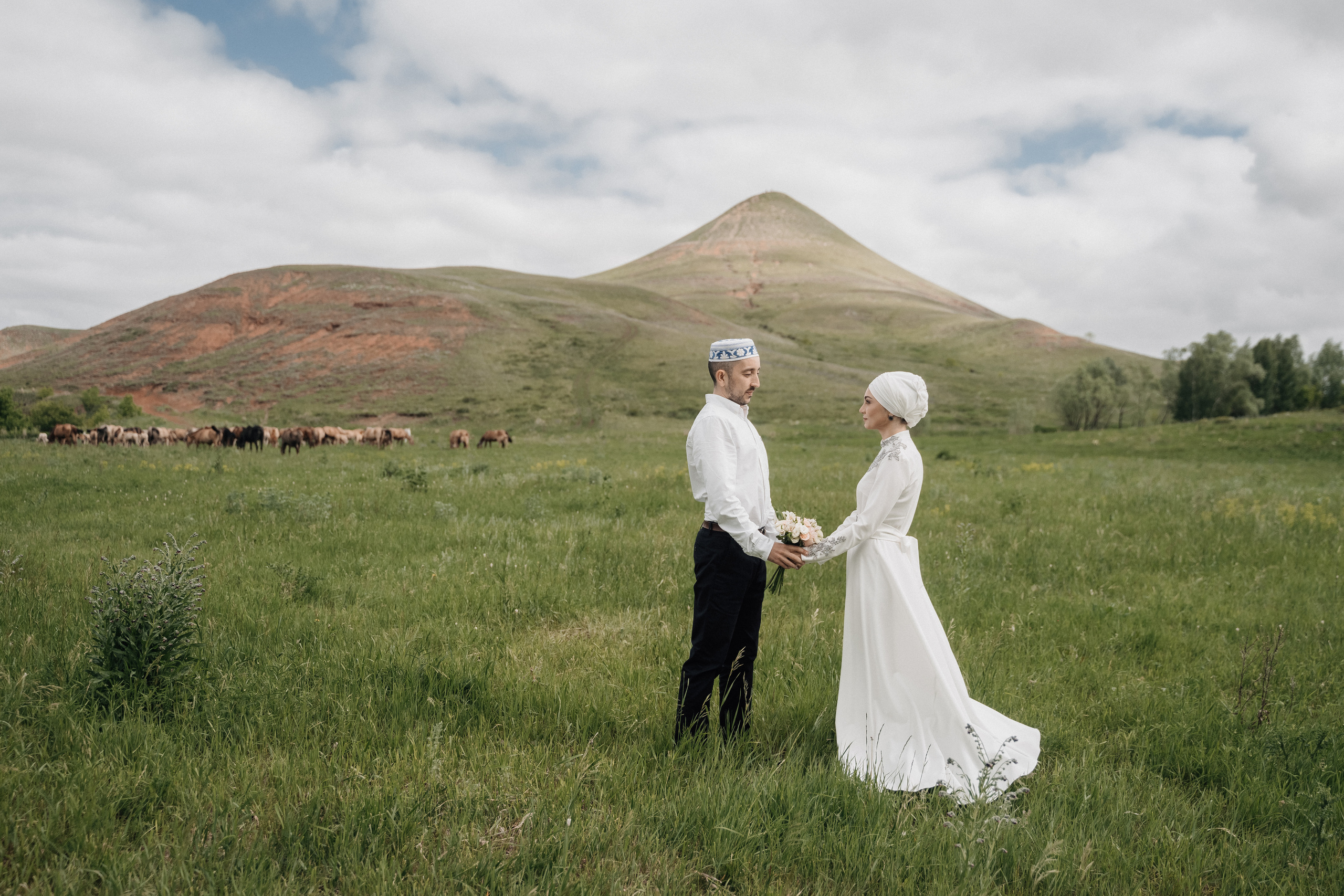 Азат и Юлия. Свадебный семейный фотограф Ксения Божко Уфа Раевка никах в Нарыстау