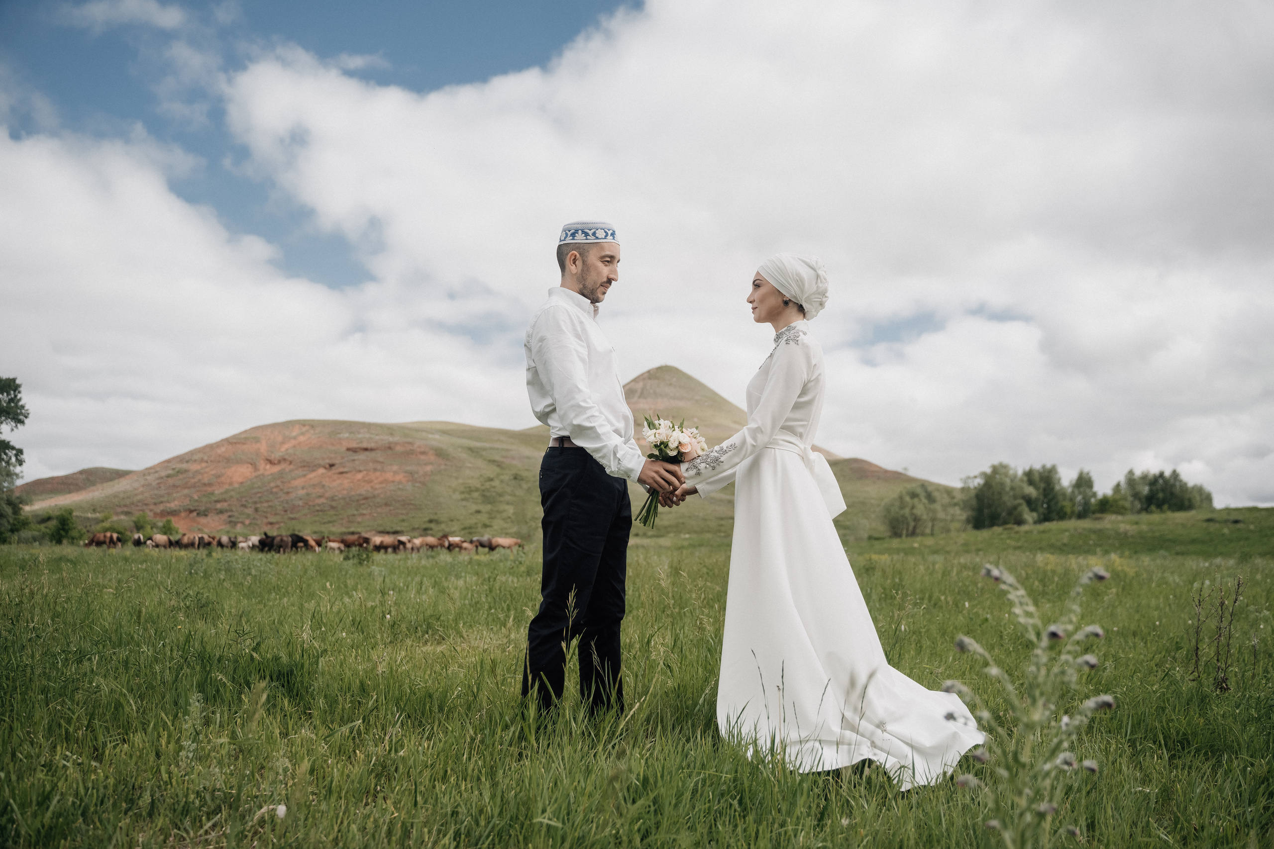 Азат и Юлия. Свадебный семейный фотограф Ксения Божко Уфа Раевка никах в Нарыстау
