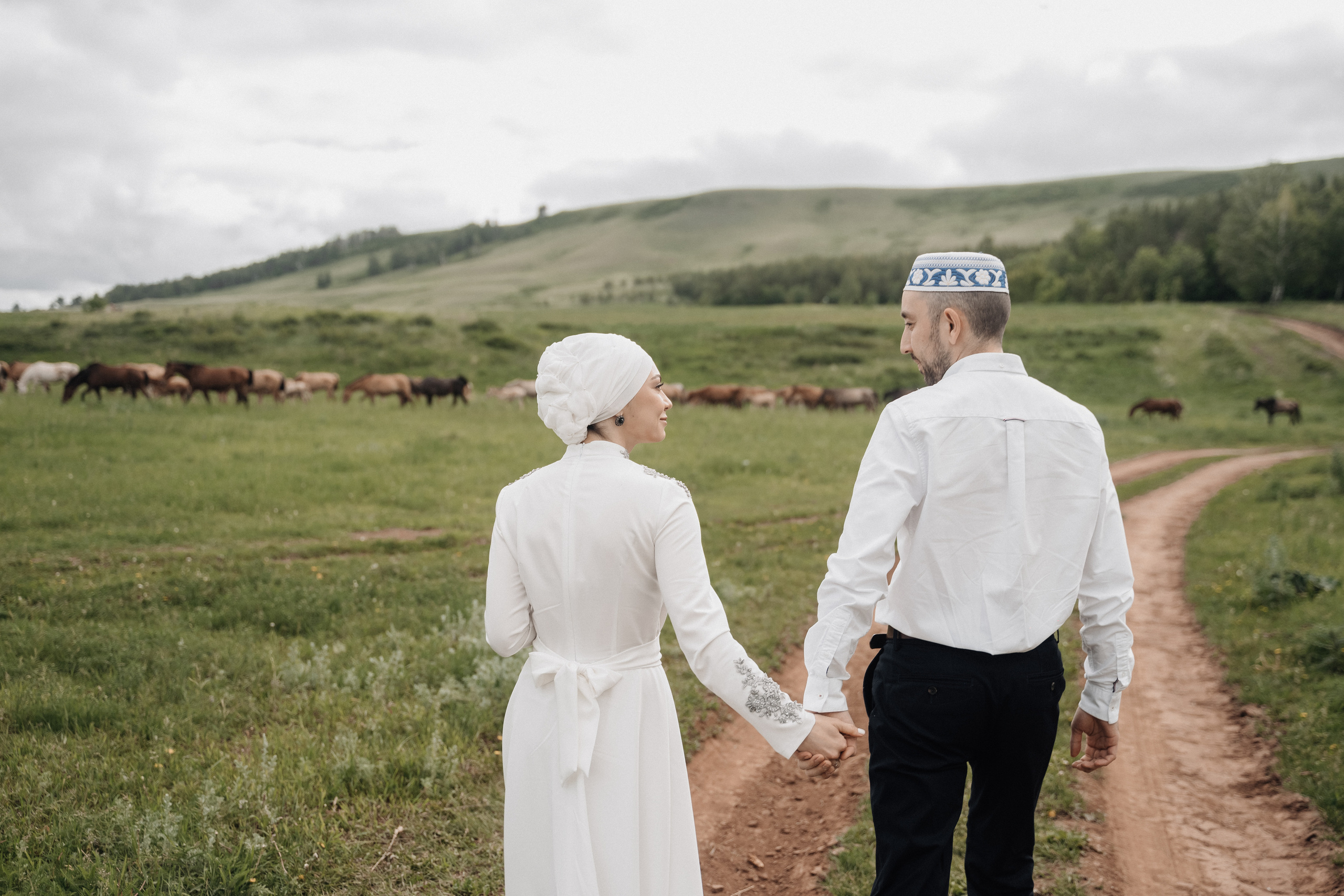 Азат и Юлия. Свадебный семейный фотограф Ксения Божко Уфа Раевка никах в Нарыстау
