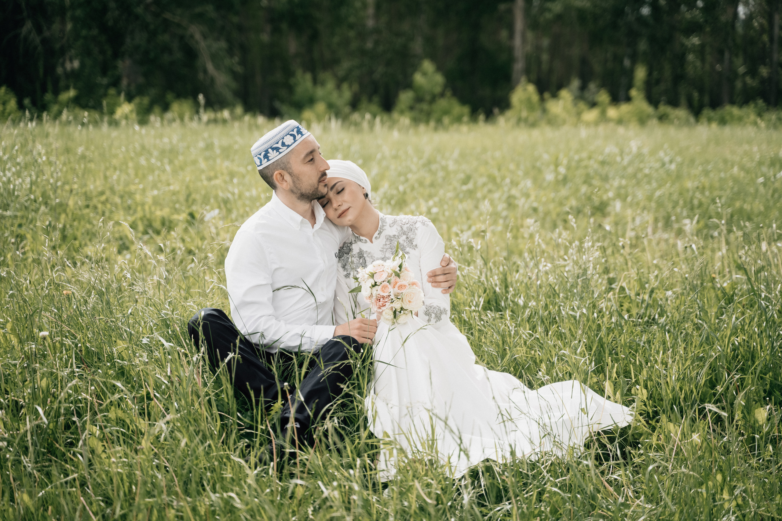 Азат и Юлия. Свадебный семейный фотограф Ксения Божко Уфа Раевка никах в Нарыстау