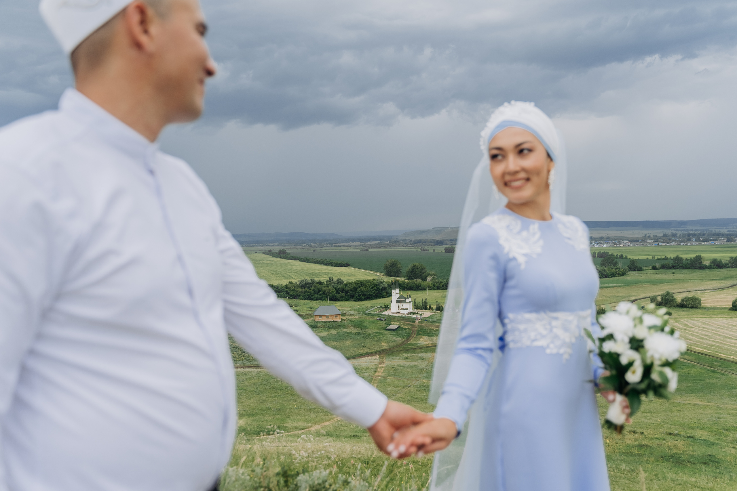 Алия и Ринат. Свадебный семейный фотограф Ксения Божко Уфа Раевка никах в Нарыстау